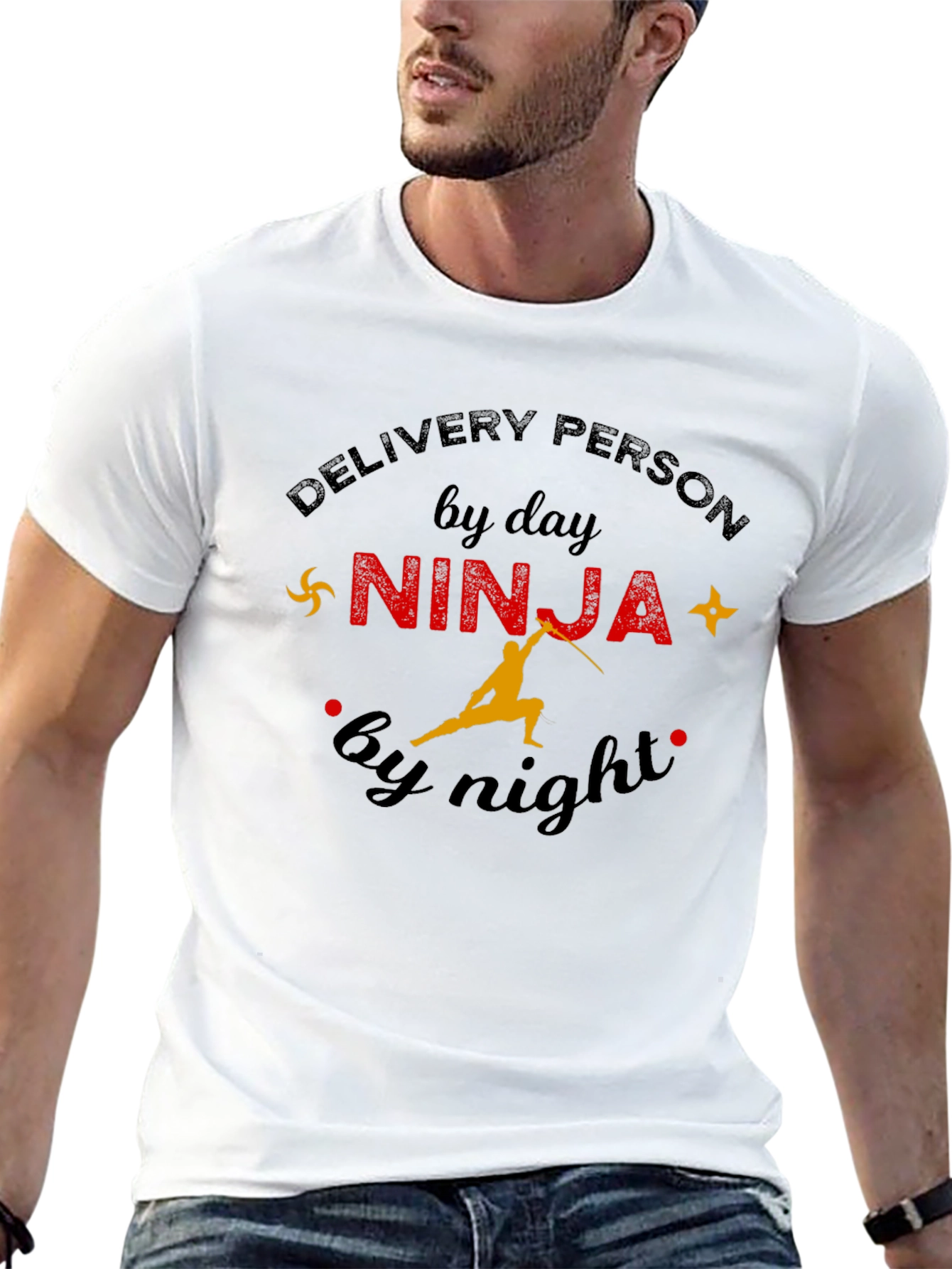 Delivery Person by Day Ninja by Night T-Shirt