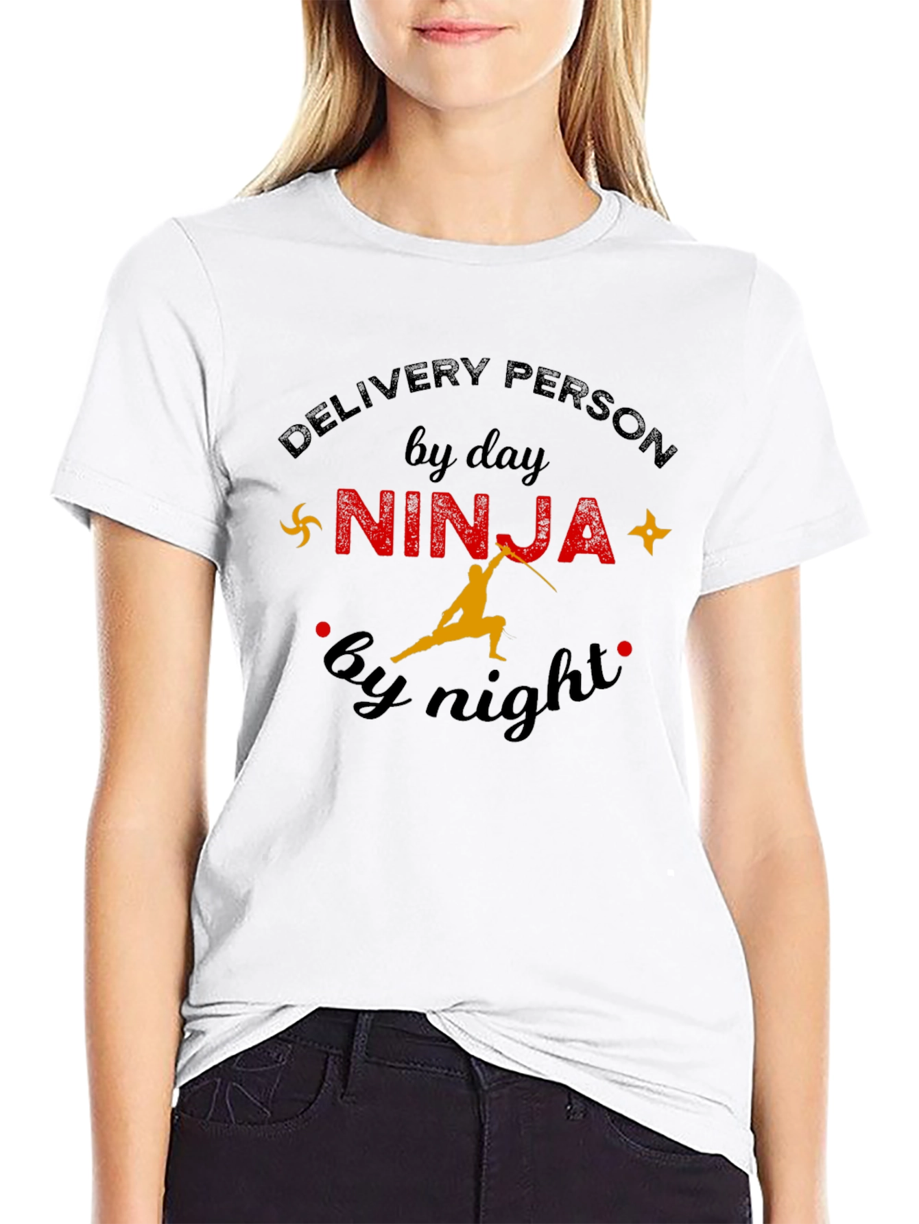 Delivery Person by Day Ninja by Night T-Shirt