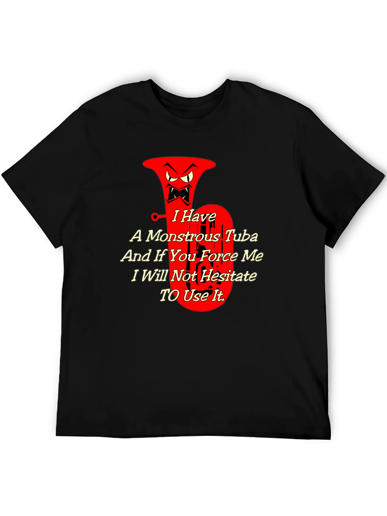 Monstrous Tuba Graphic Tee - Musical Threat
