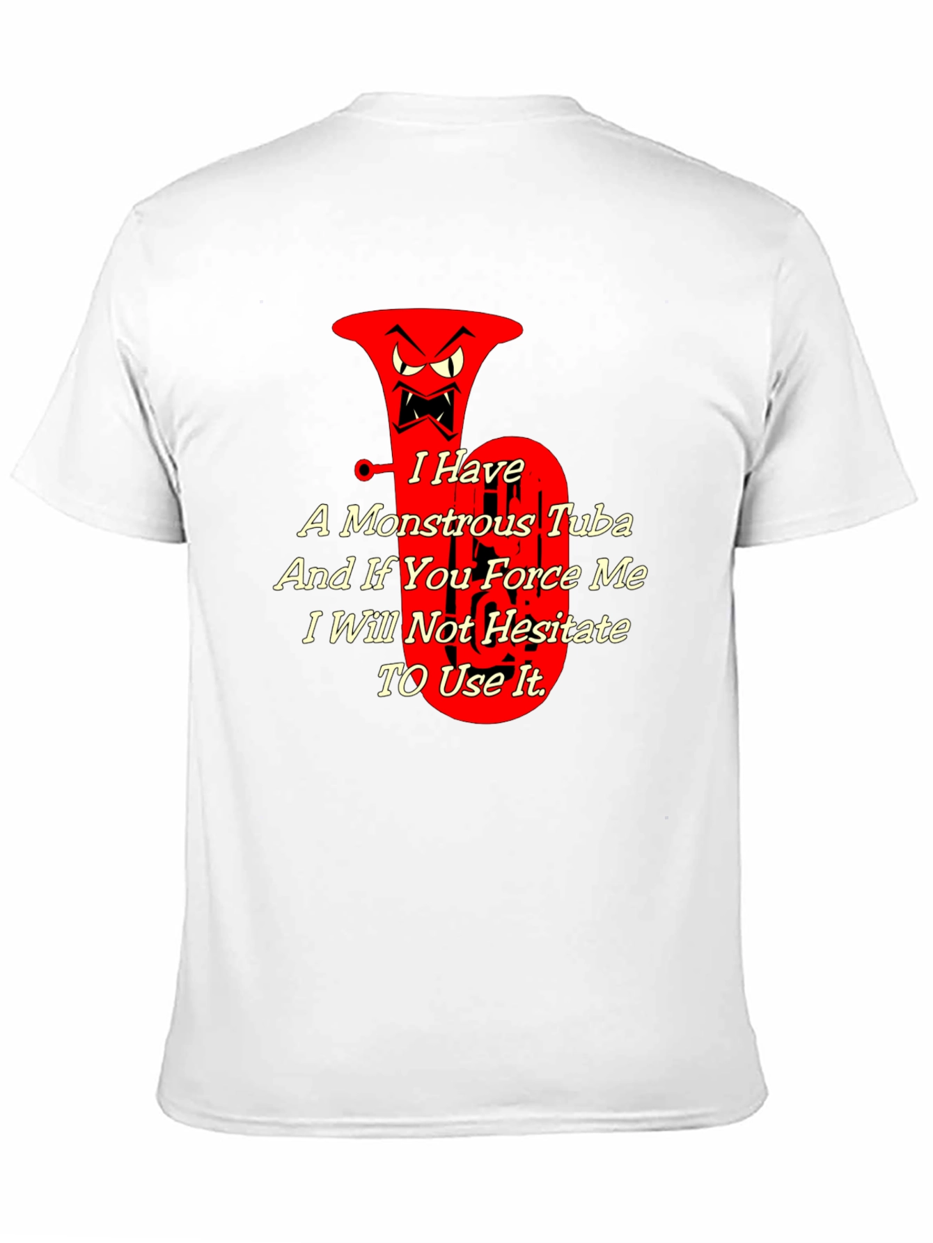 Monstrous Tuba Graphic Tee - Musical Threat