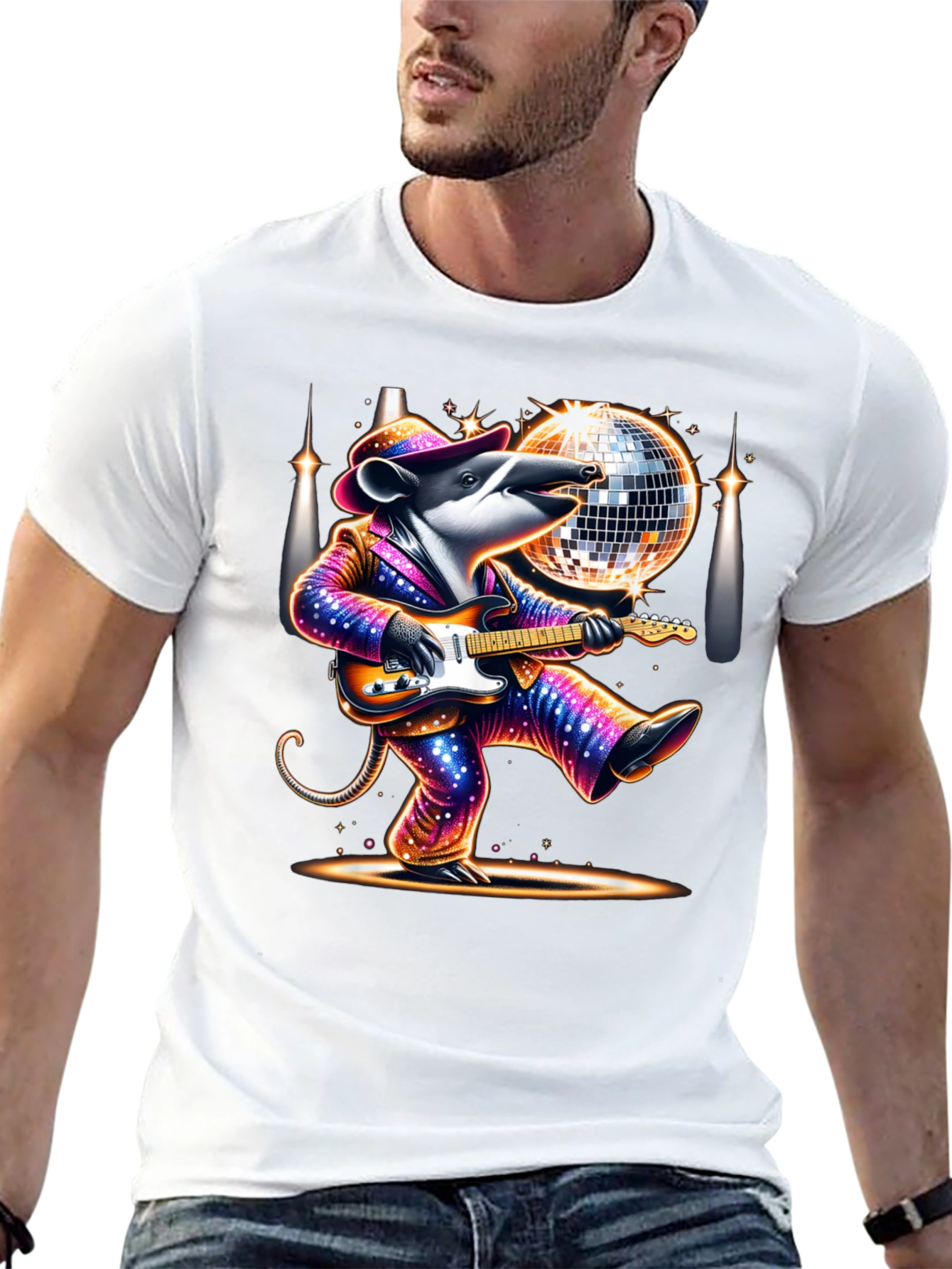 Disco Tapir Graphic T-Shirt