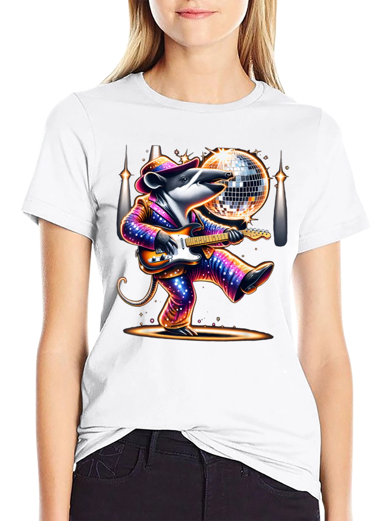 Disco Tapir Graphic T-Shirt