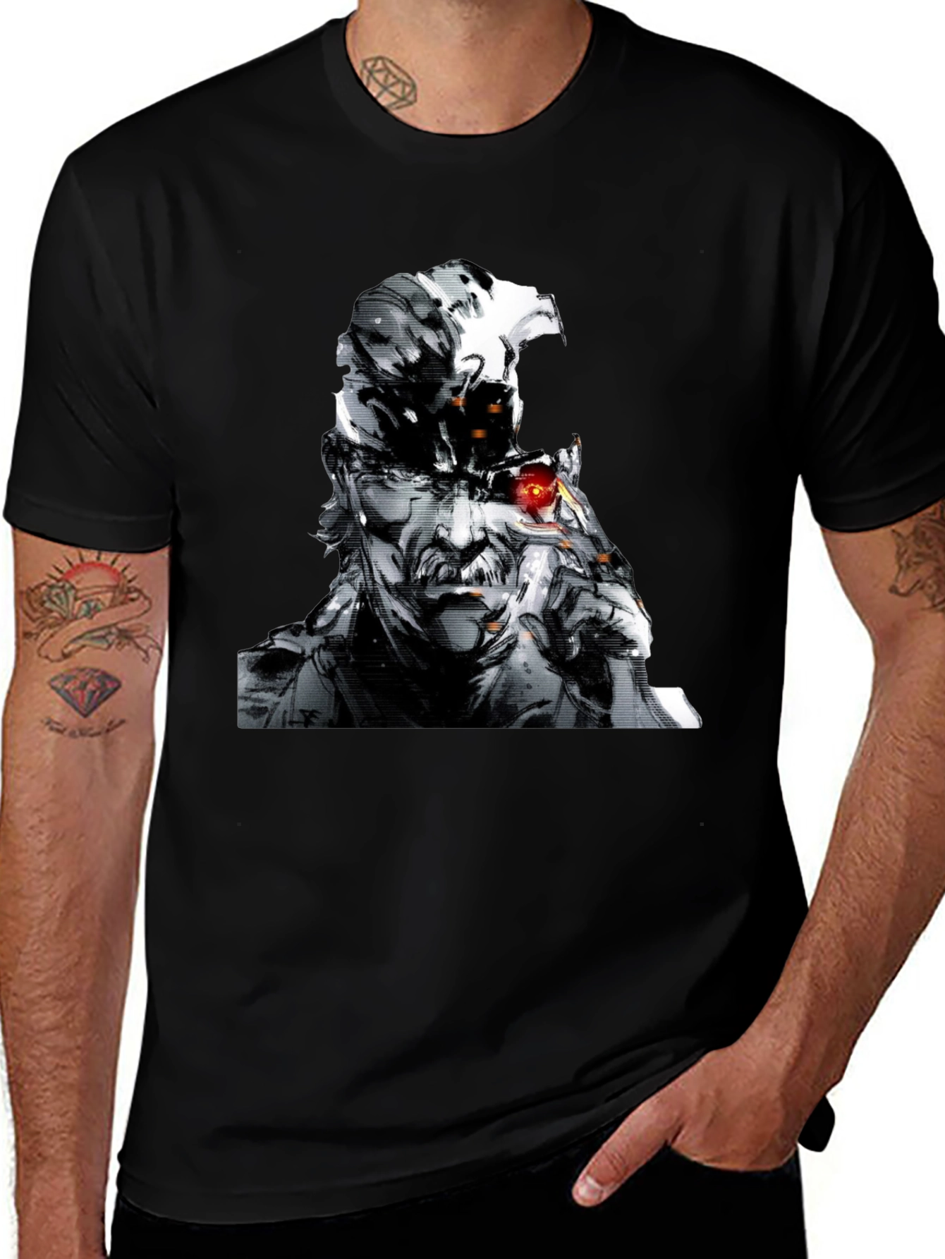 Metal Gear Solid T-Shirt - Old Snake Graphic Tee