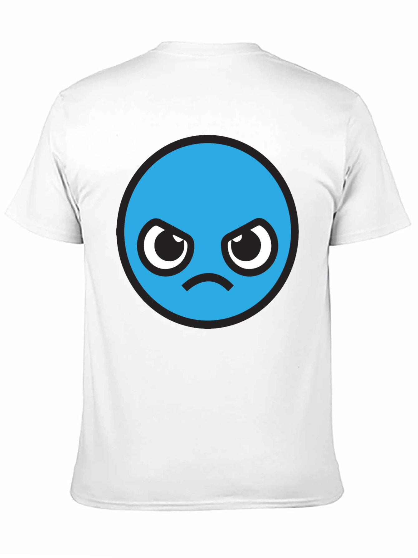 Angry Blue Smiley Face T-Shirt