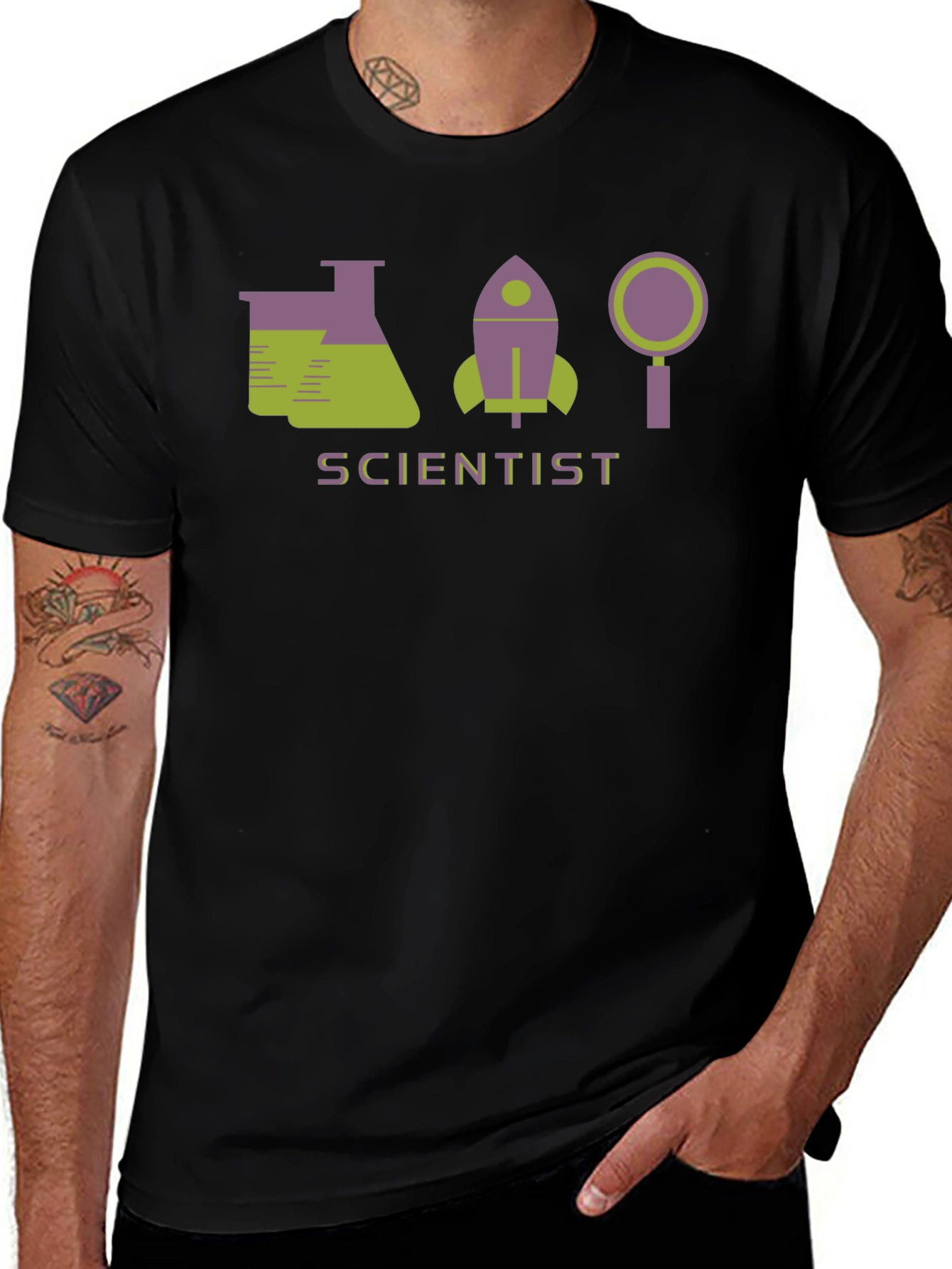 Scientist Graphic T-Shirt - Science Enthusiast Tee