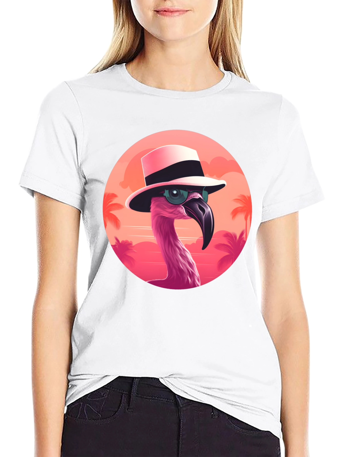 Cool Flamingo Graphic Tee - Summer Vibes