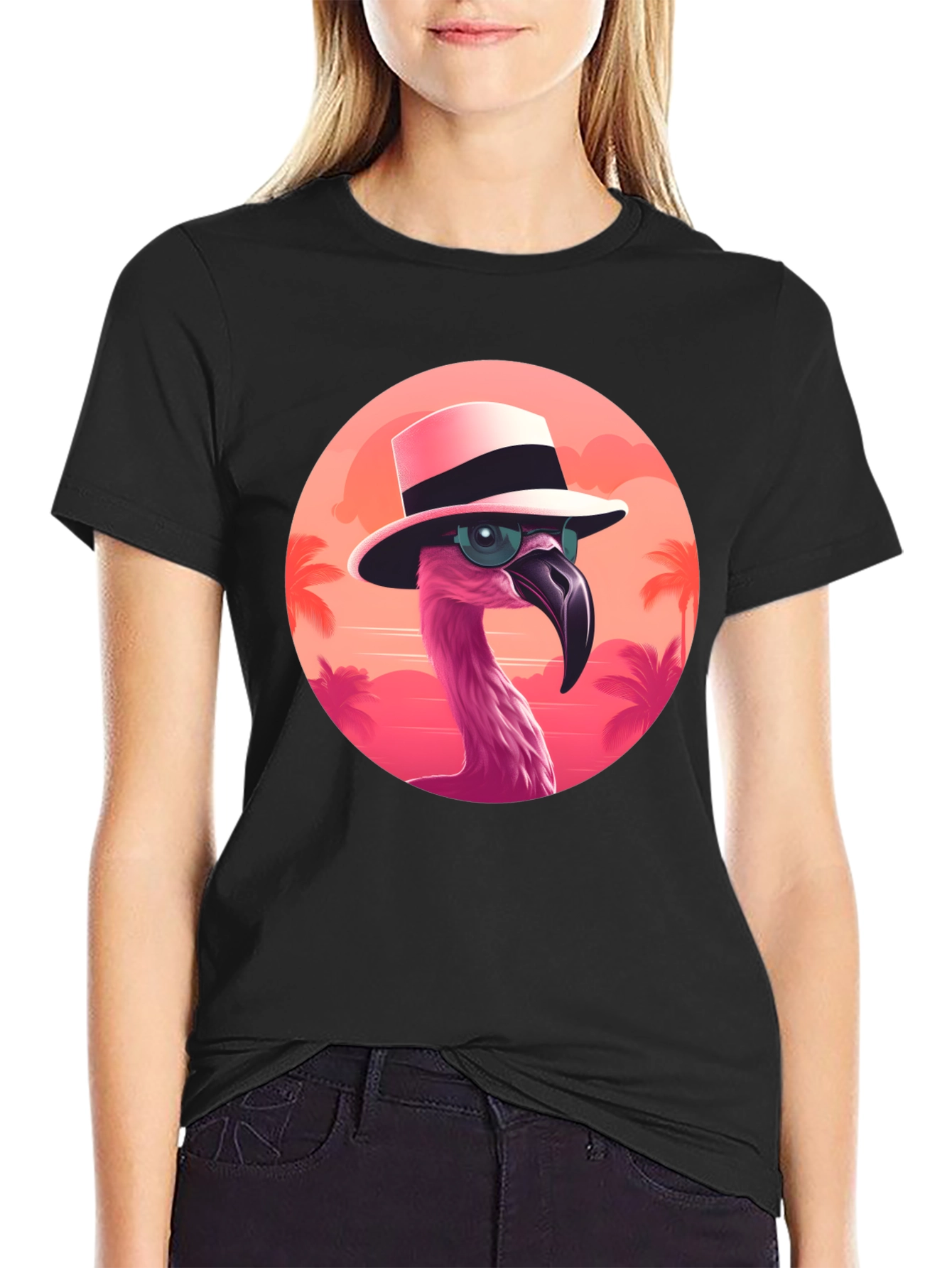 Cool Flamingo Graphic Tee - Summer Vibes