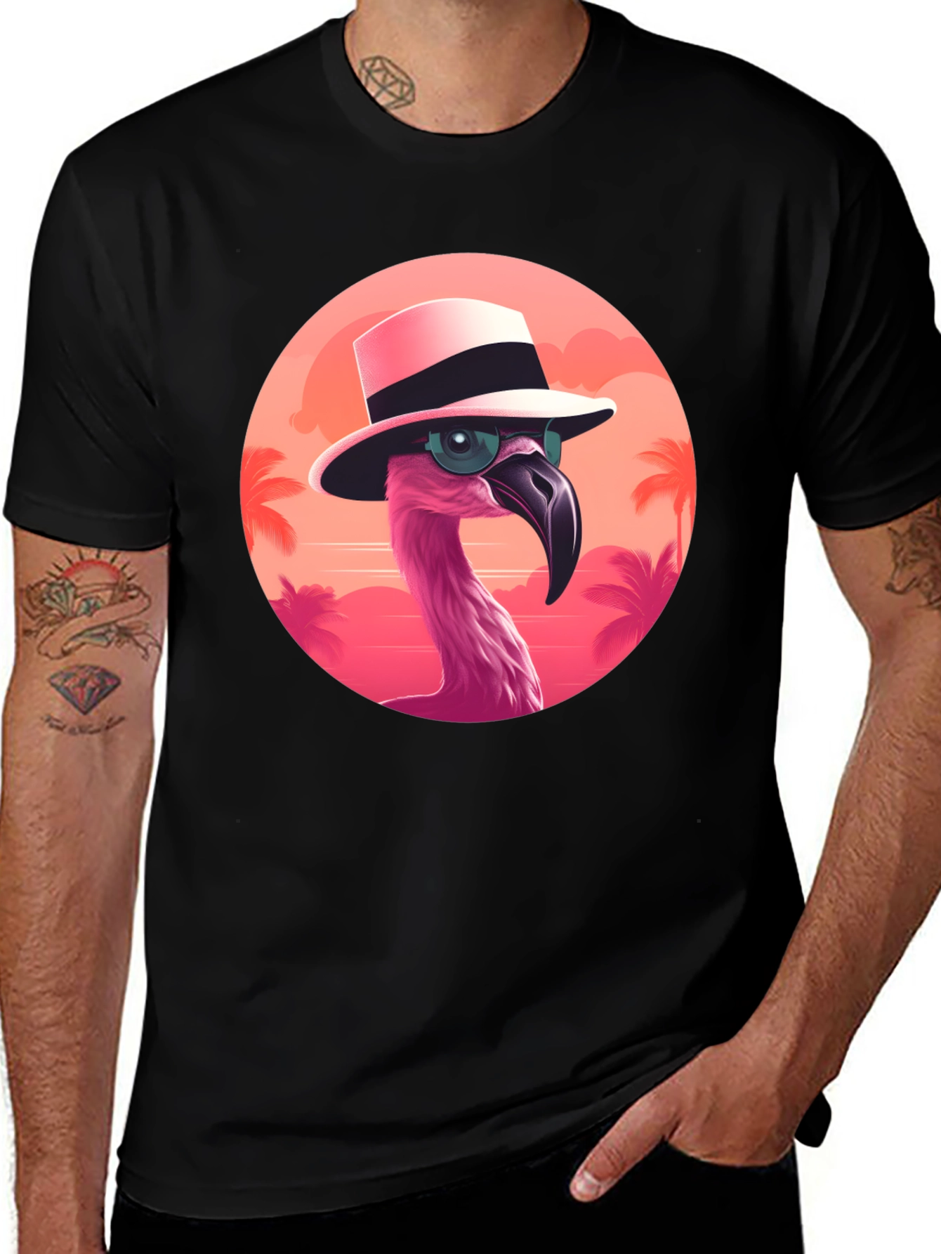 Cool Flamingo Graphic Tee - Summer Vibes