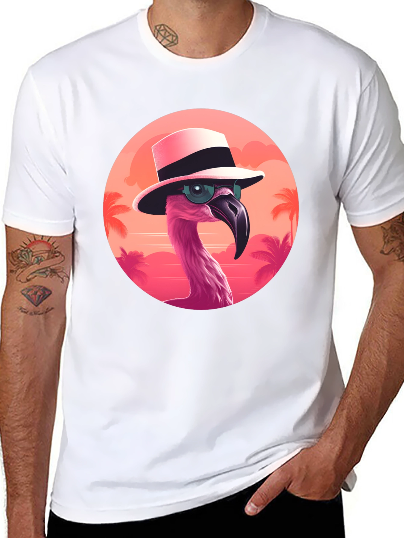 Cool Flamingo Graphic Tee - Summer Vibes