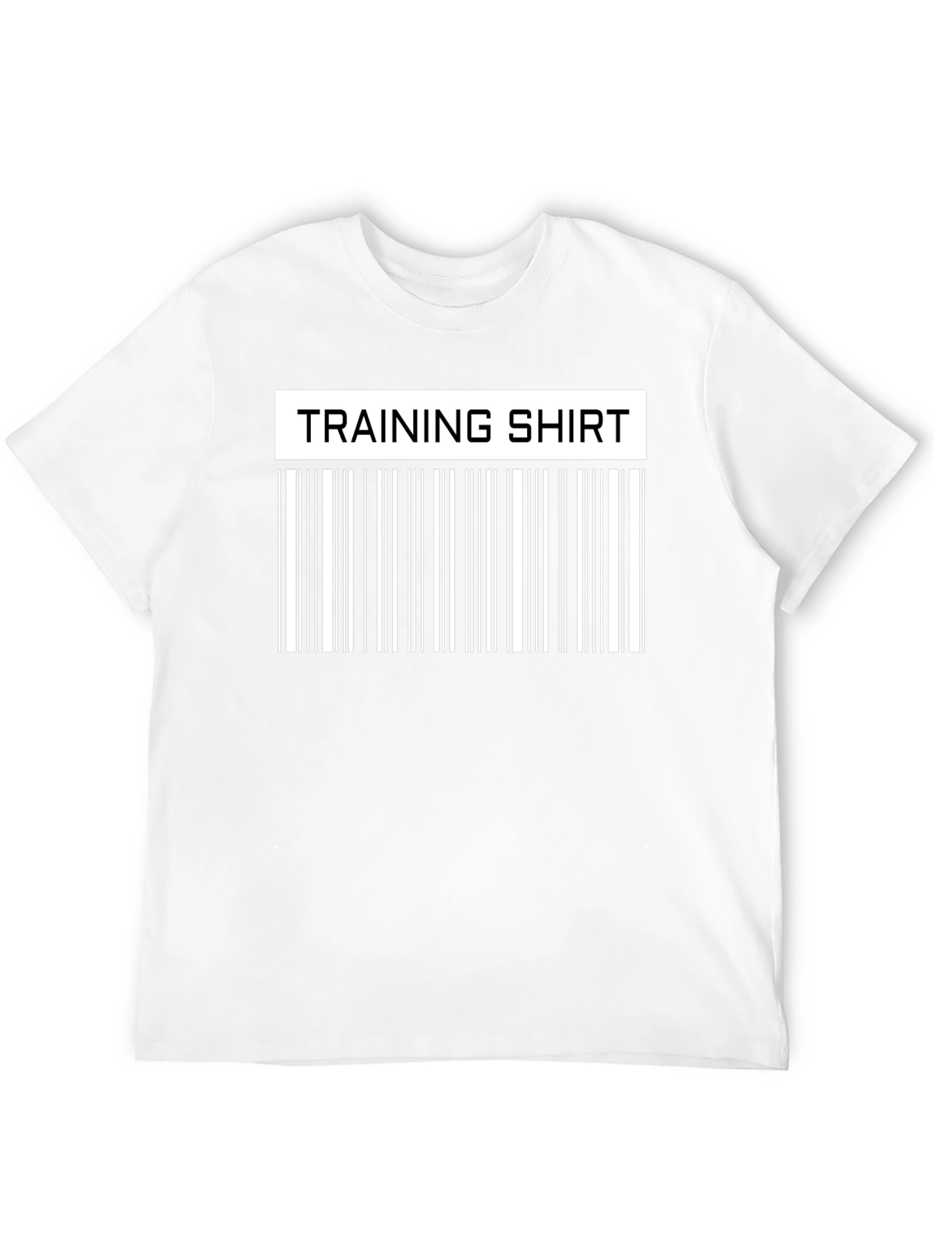 Training Shirt Barcode Funny Workout Gym Tee