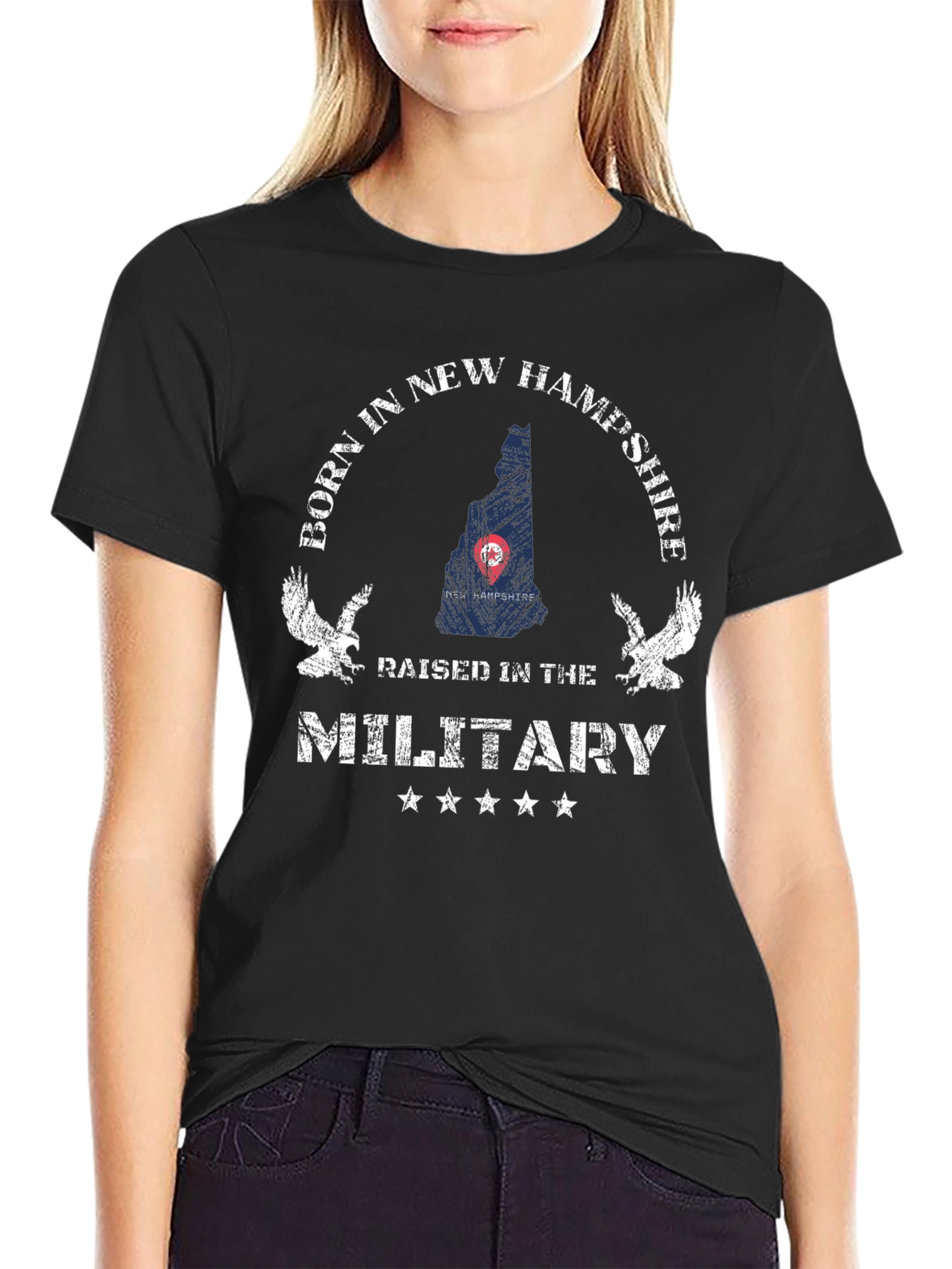 New Hampshire Military Pride T-Shirt