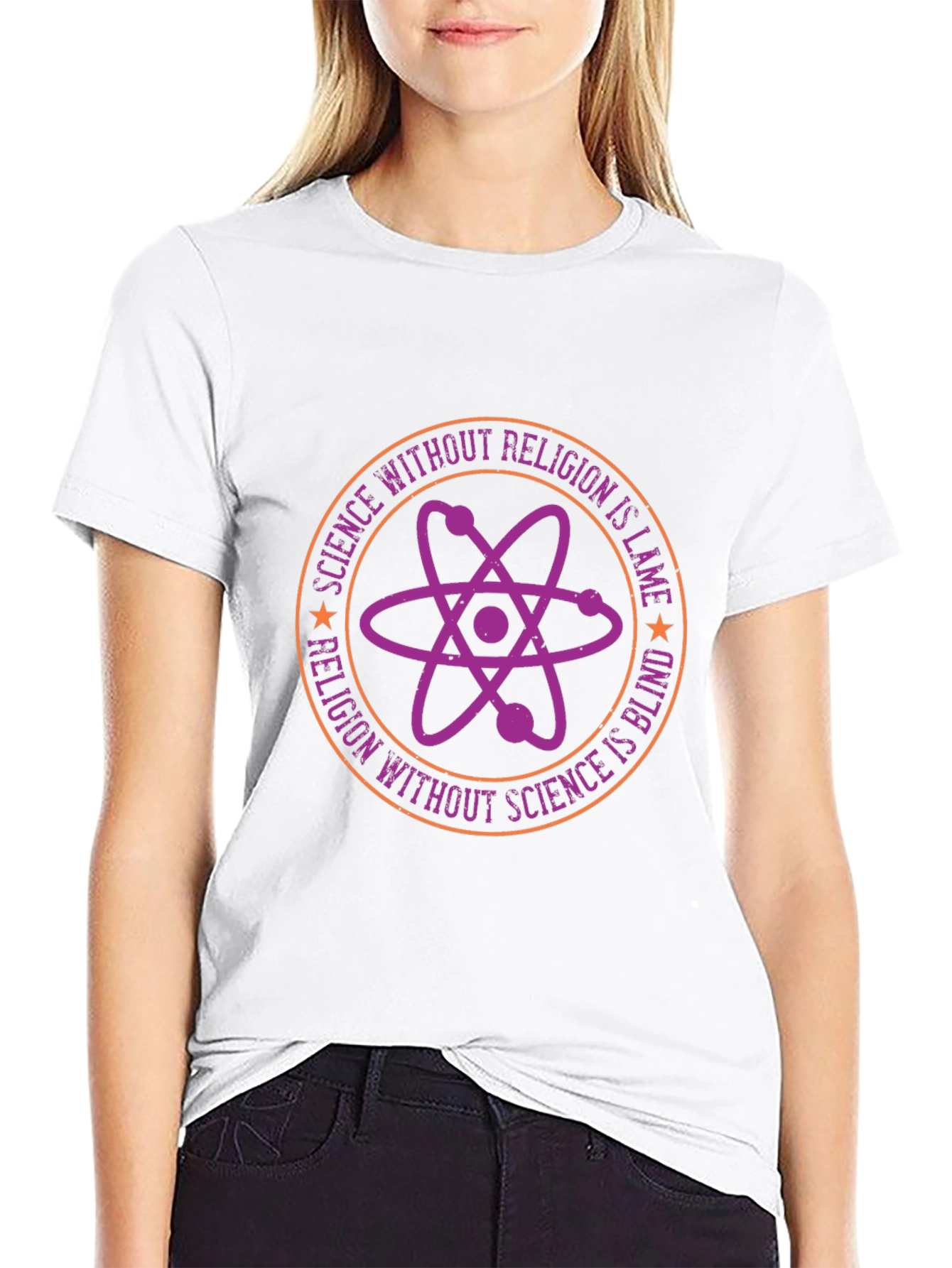 Science vs. Religion Graphic Tee