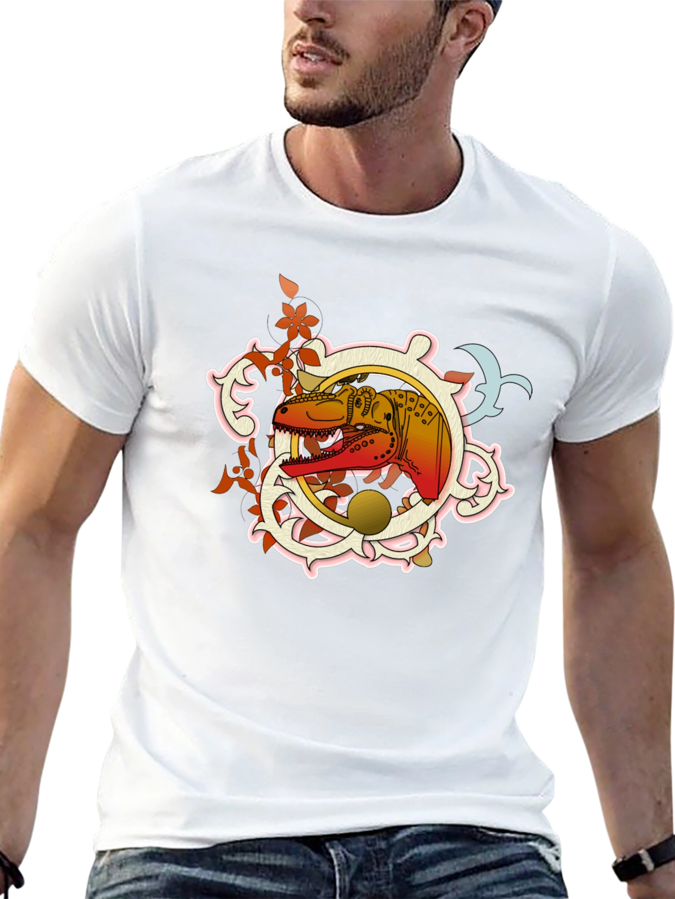 Dino Emblem Black T-Shirt