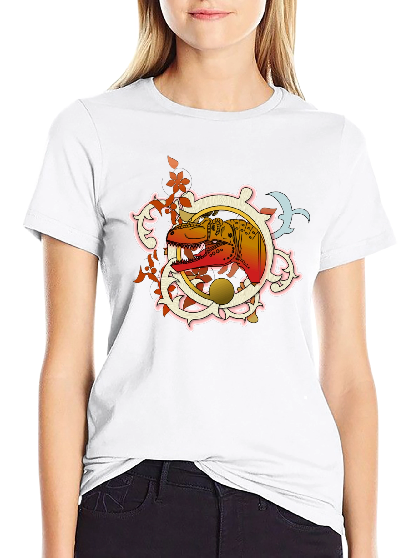 Dino Emblem Black T-Shirt