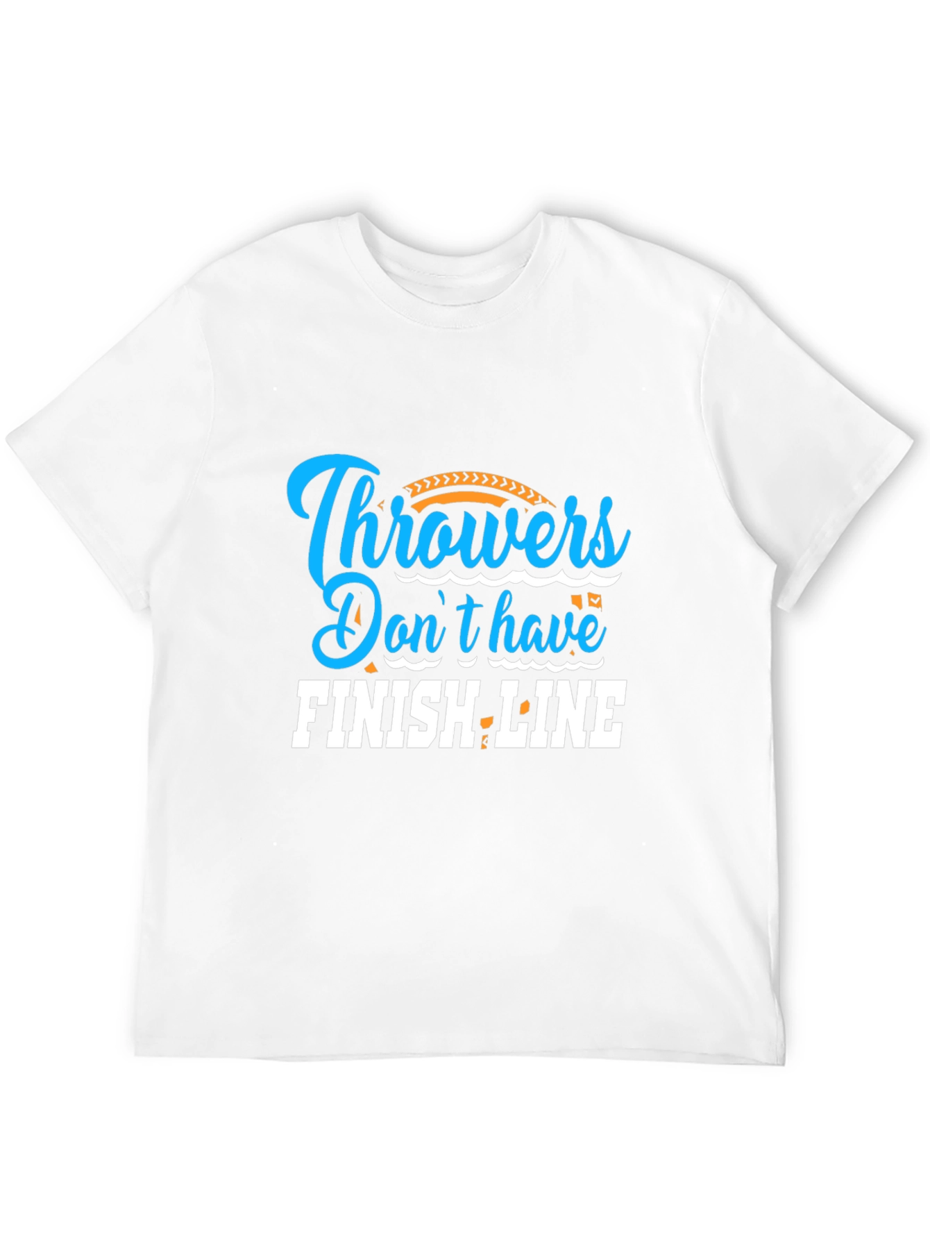 Throwers Dont Have Finish Line Black Graphic Tee