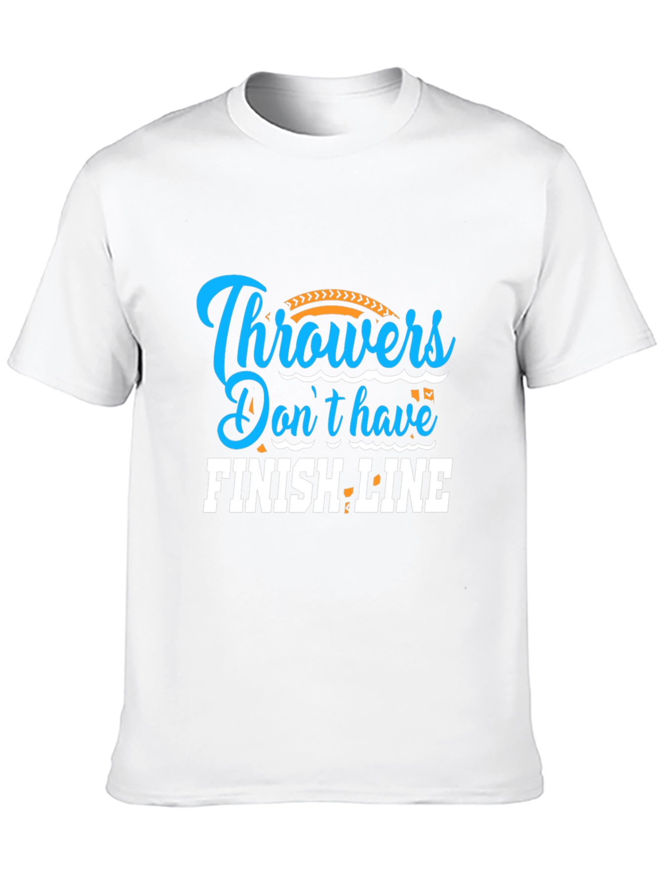 Throwers Dont Have Finish Line Black Graphic Tee