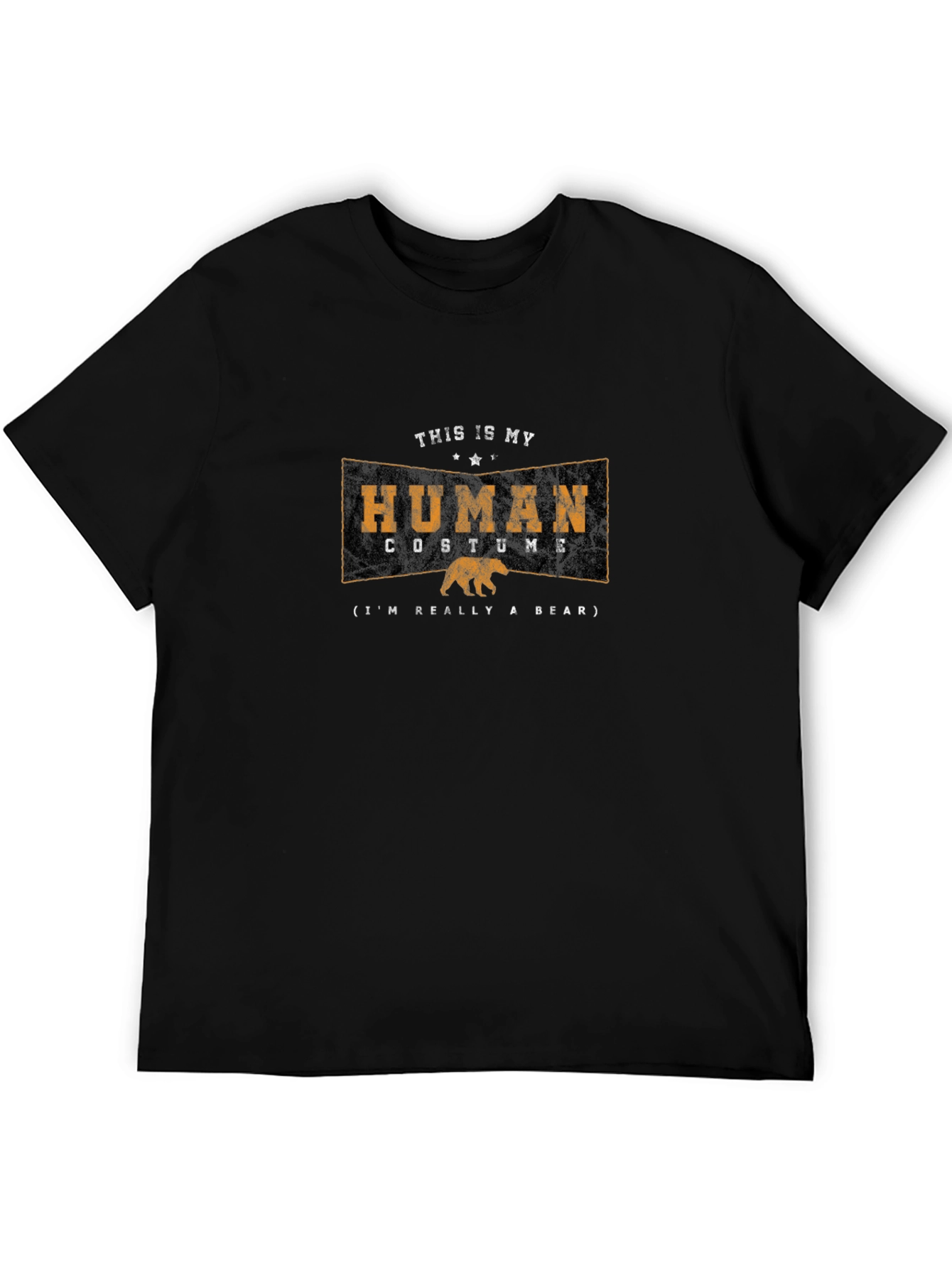 Human Costume Bear T-Shirt - Funny Animal Tee