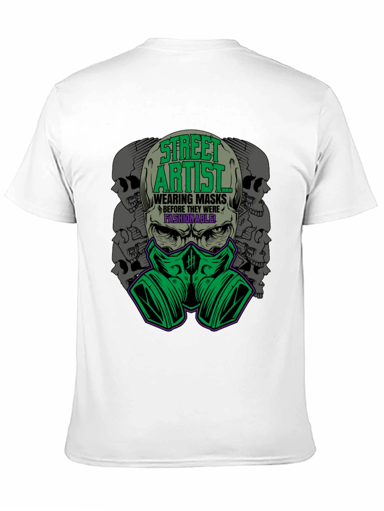 Street Artist Mask T-Shirt - Fashionable & Edgy