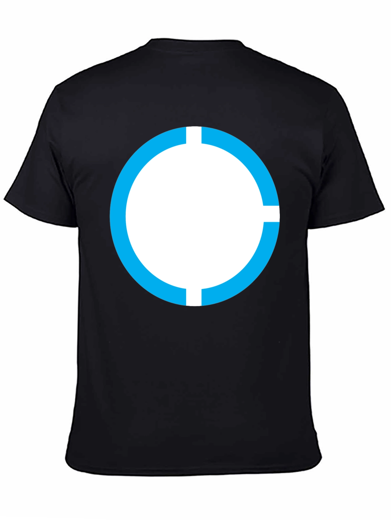 Modern Circle Graphic Tee - Black