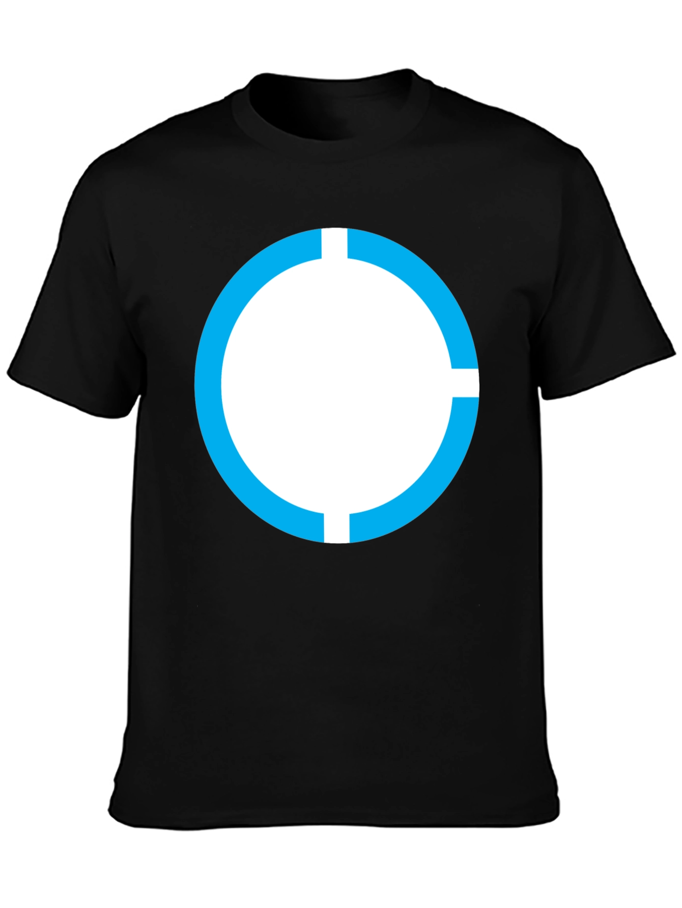 Modern Circle Graphic Tee - Black