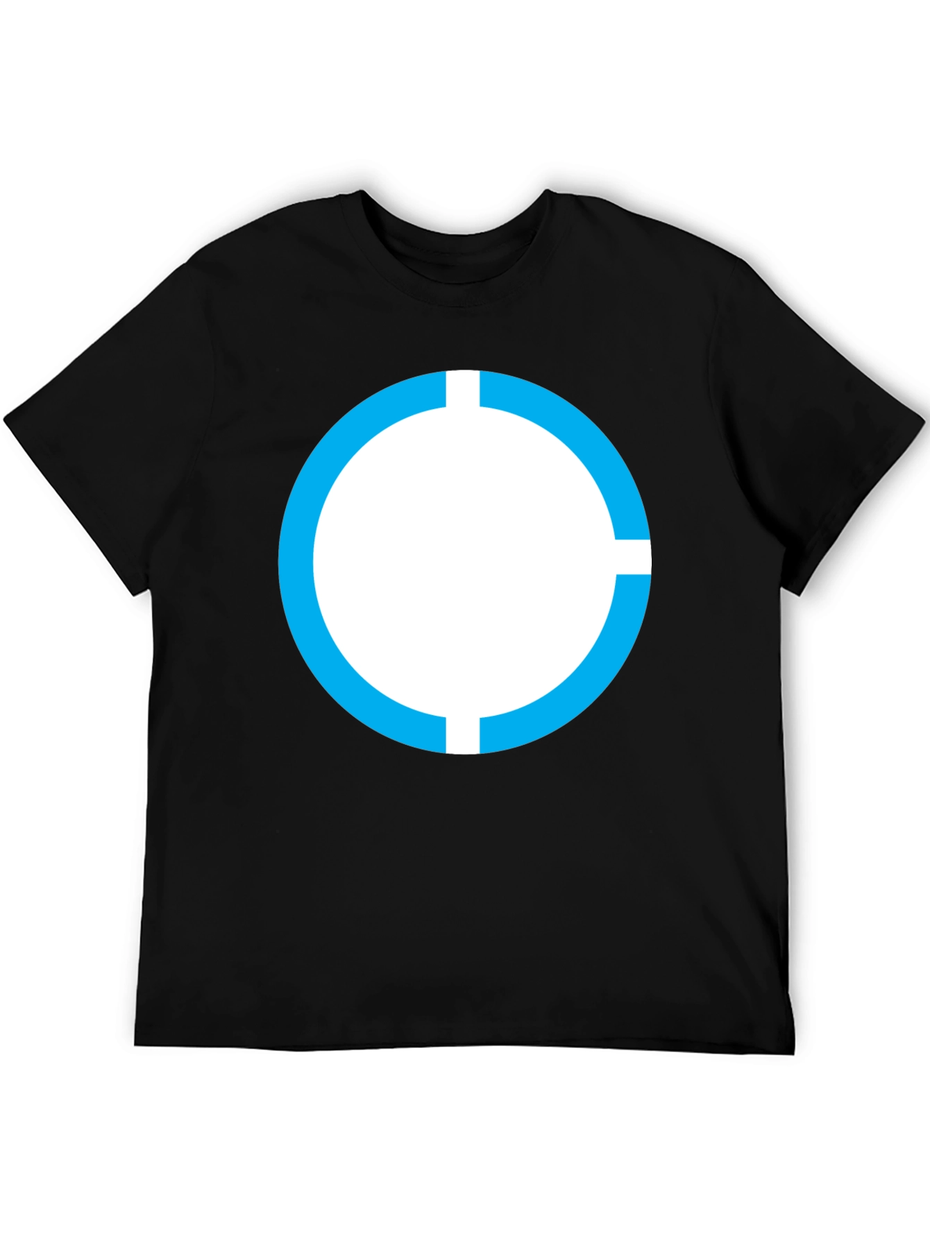 Modern Circle Graphic Tee - Black