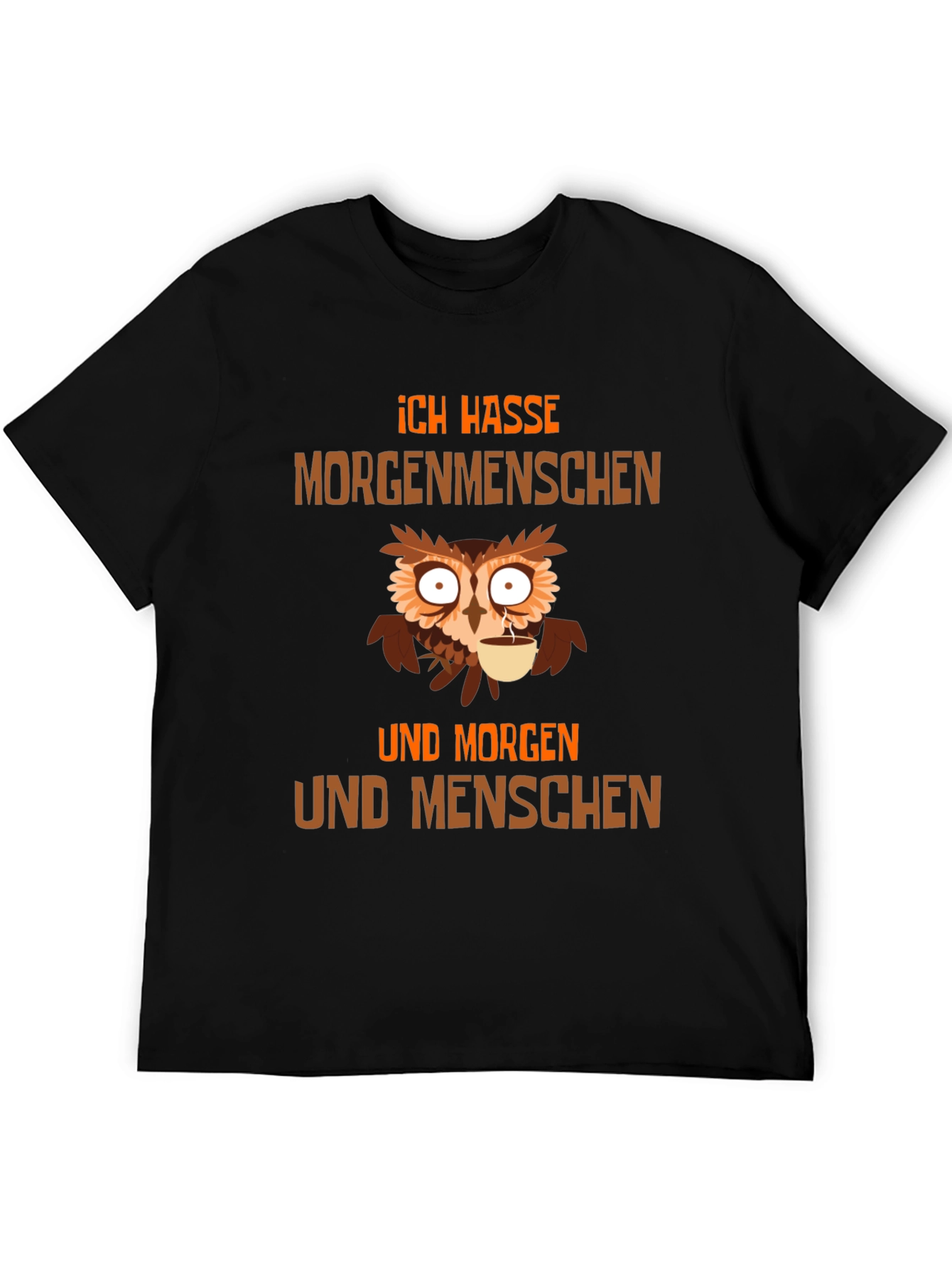 Ich Hasse Morgenmenschen Owl T-Shirt