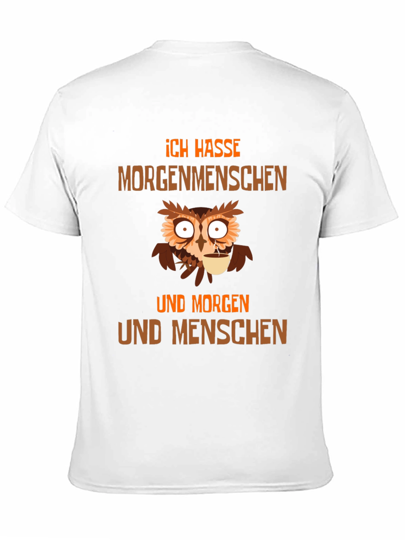 Ich Hasse Morgenmenschen Owl T-Shirt