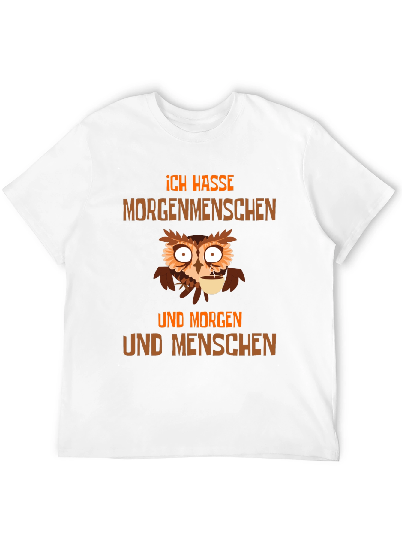 Ich Hasse Morgenmenschen Owl T-Shirt