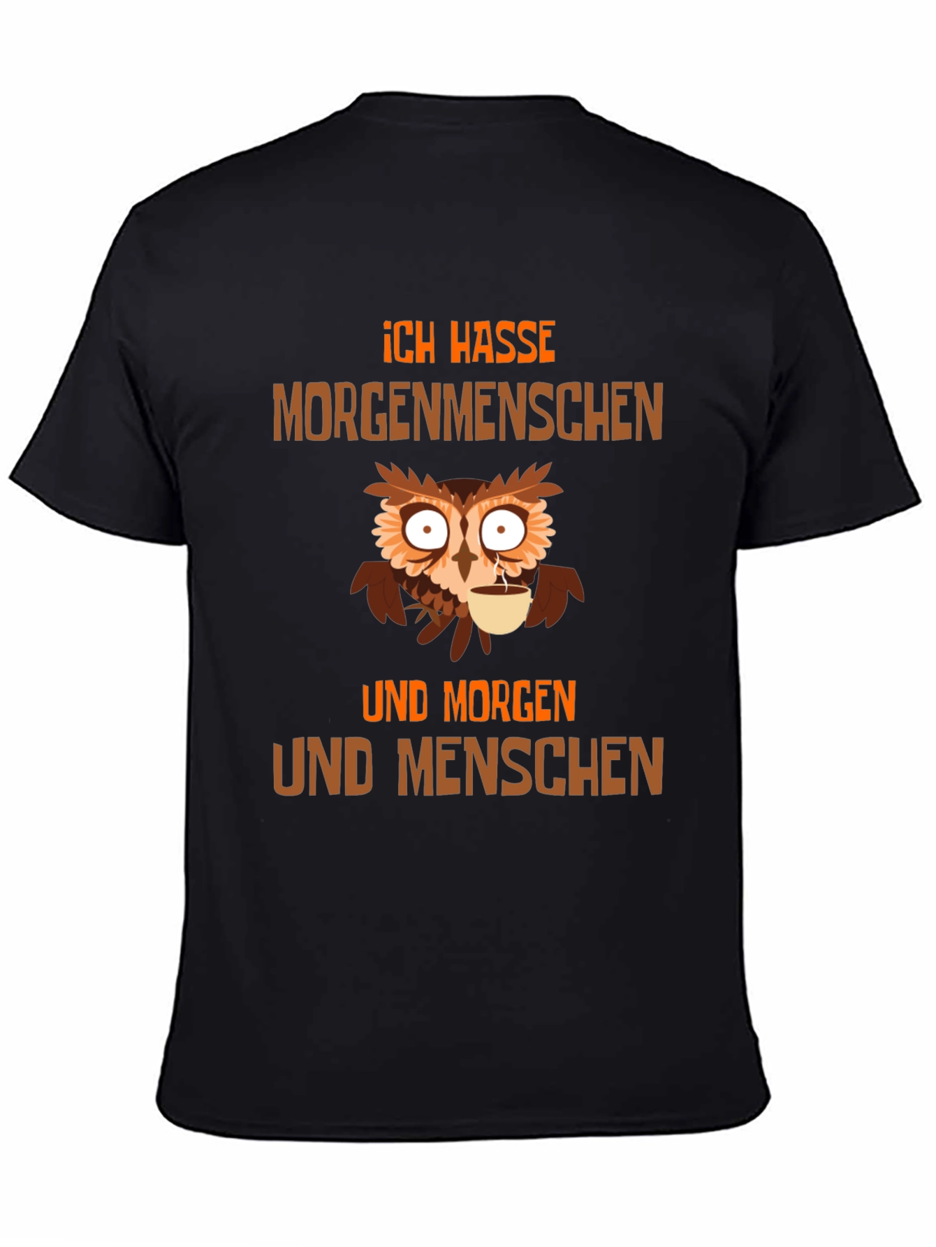 Ich Hasse Morgenmenschen Owl T-Shirt