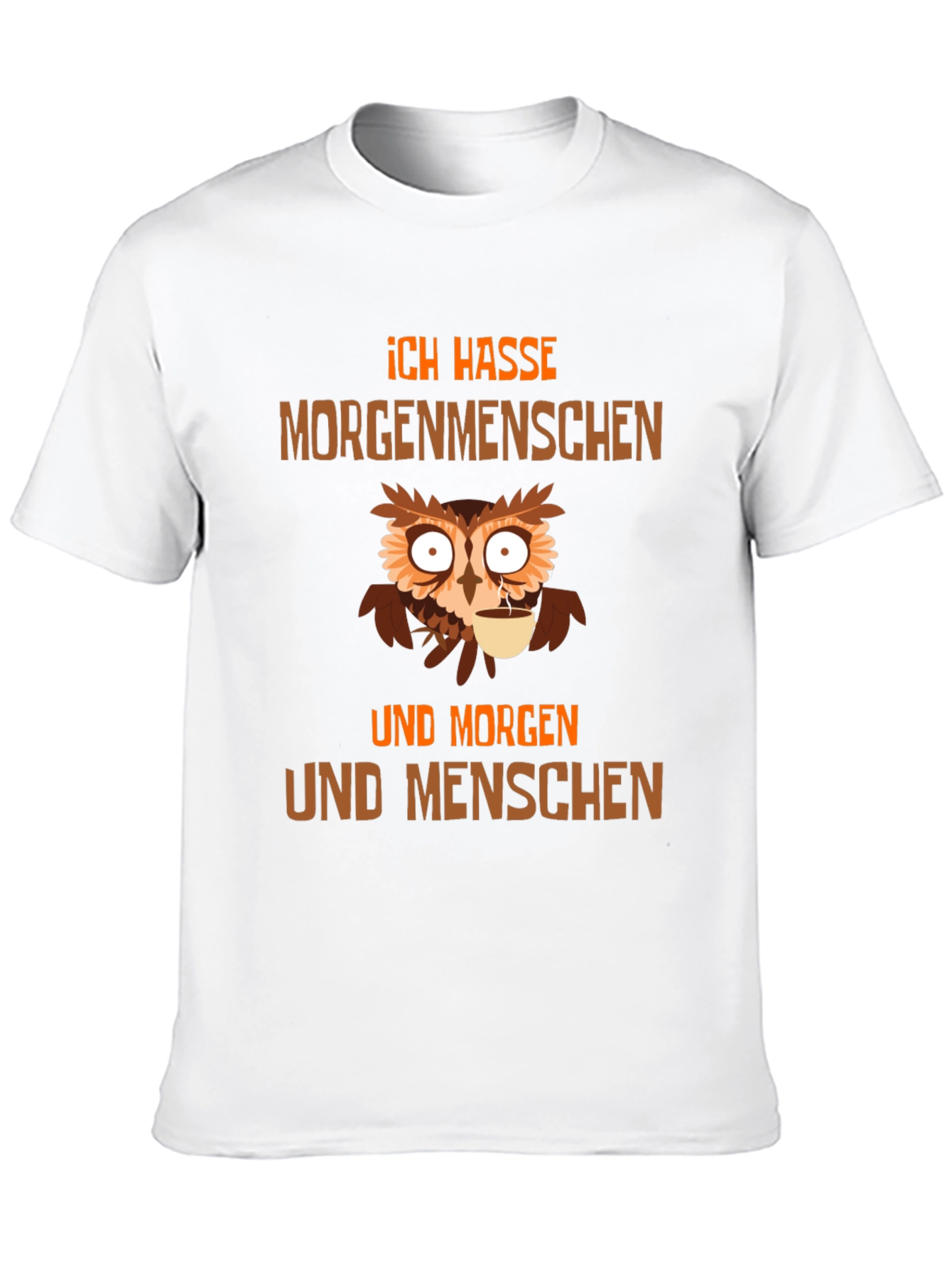Ich Hasse Morgenmenschen Owl T-Shirt