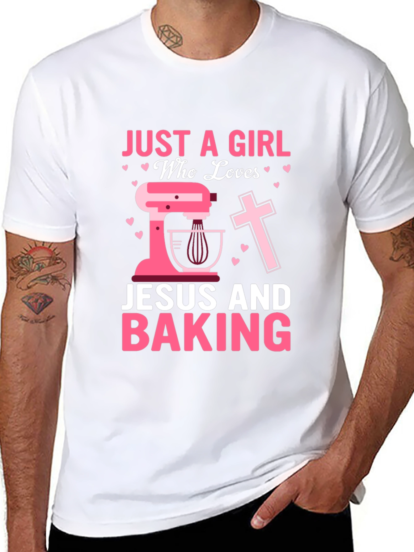 Just A Girl Who Loves Jesus and Baking T-Shirt