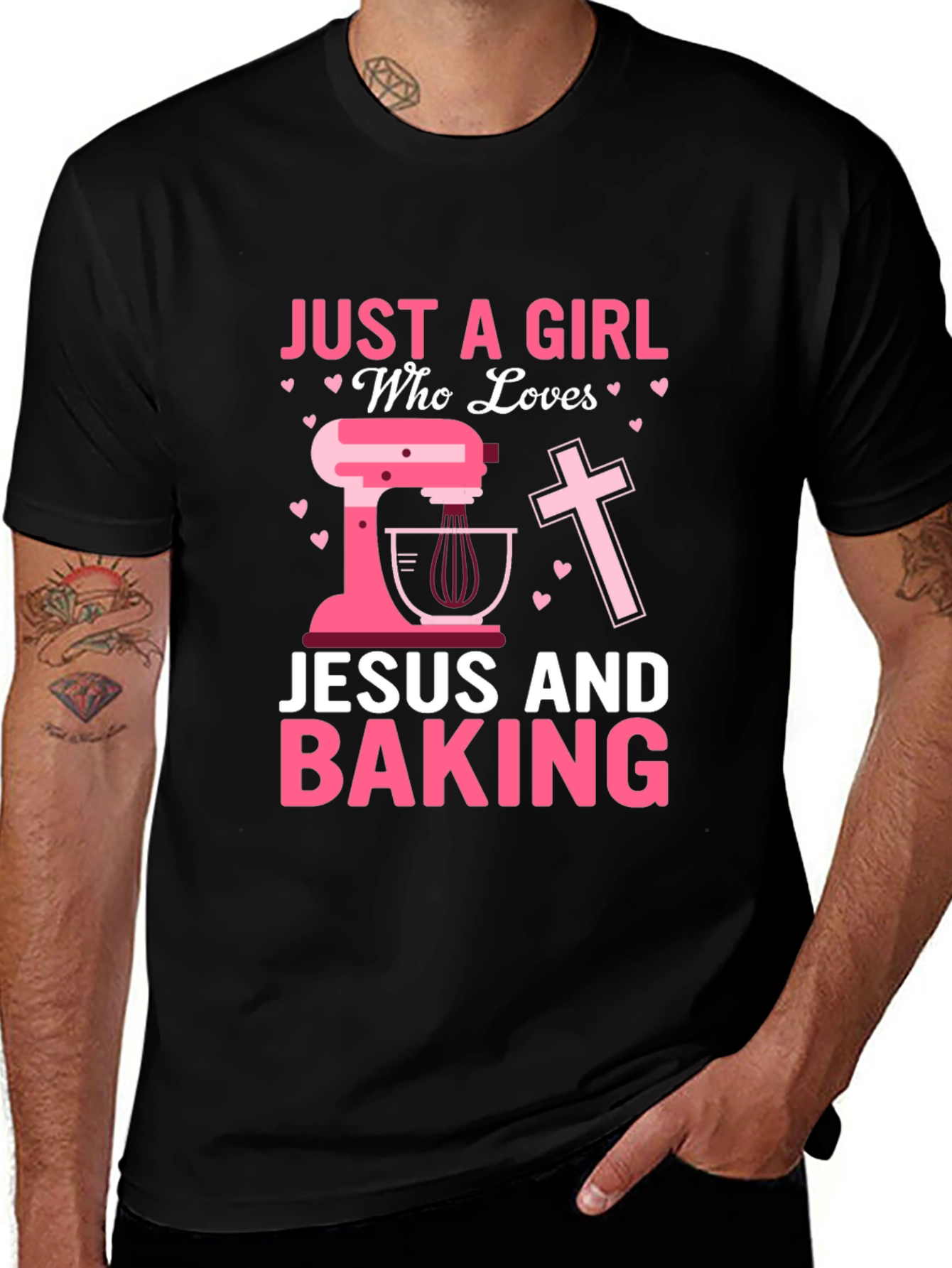 Just A Girl Who Loves Jesus and Baking T-Shirt