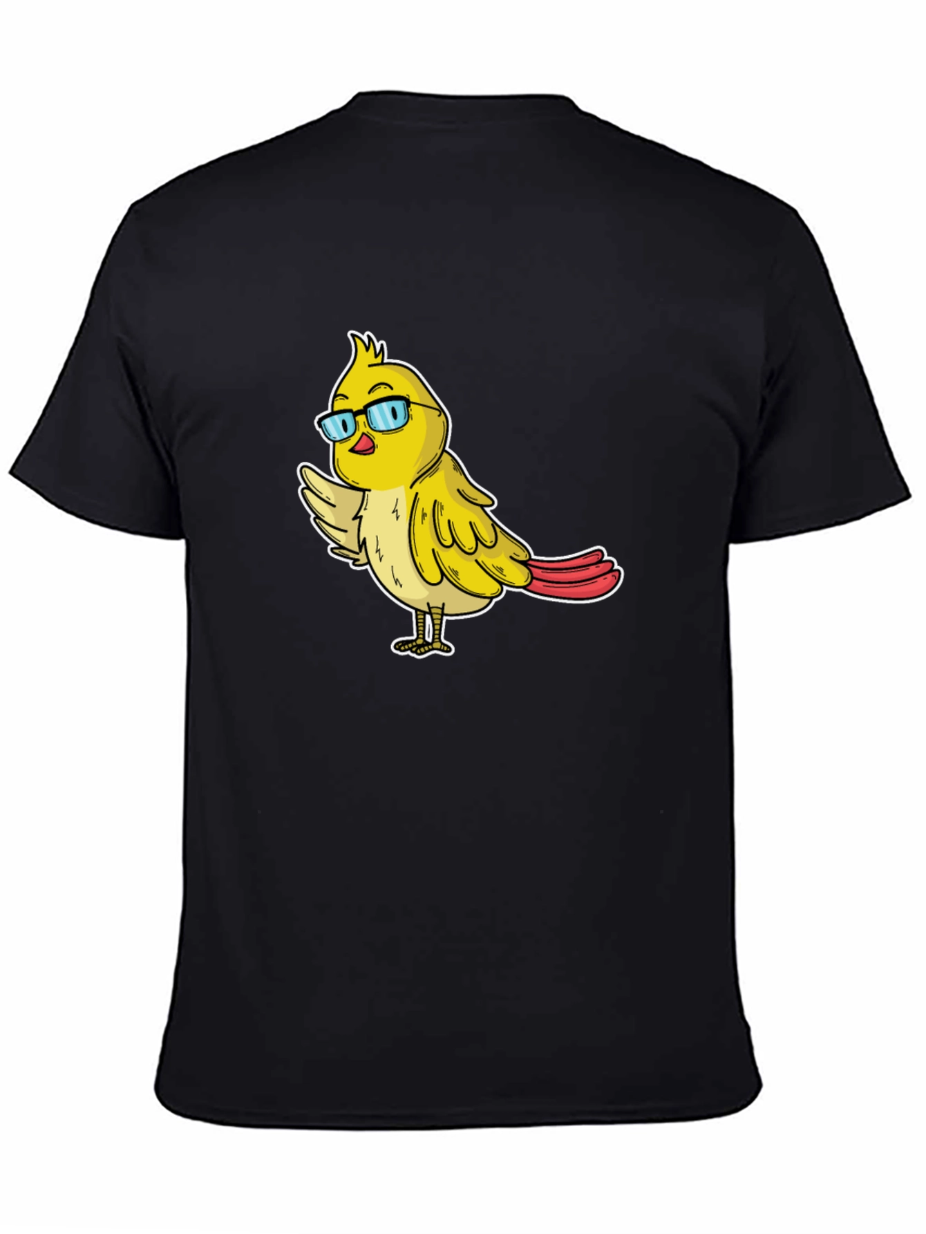 Funny Bird with Glasses Graphic Tee