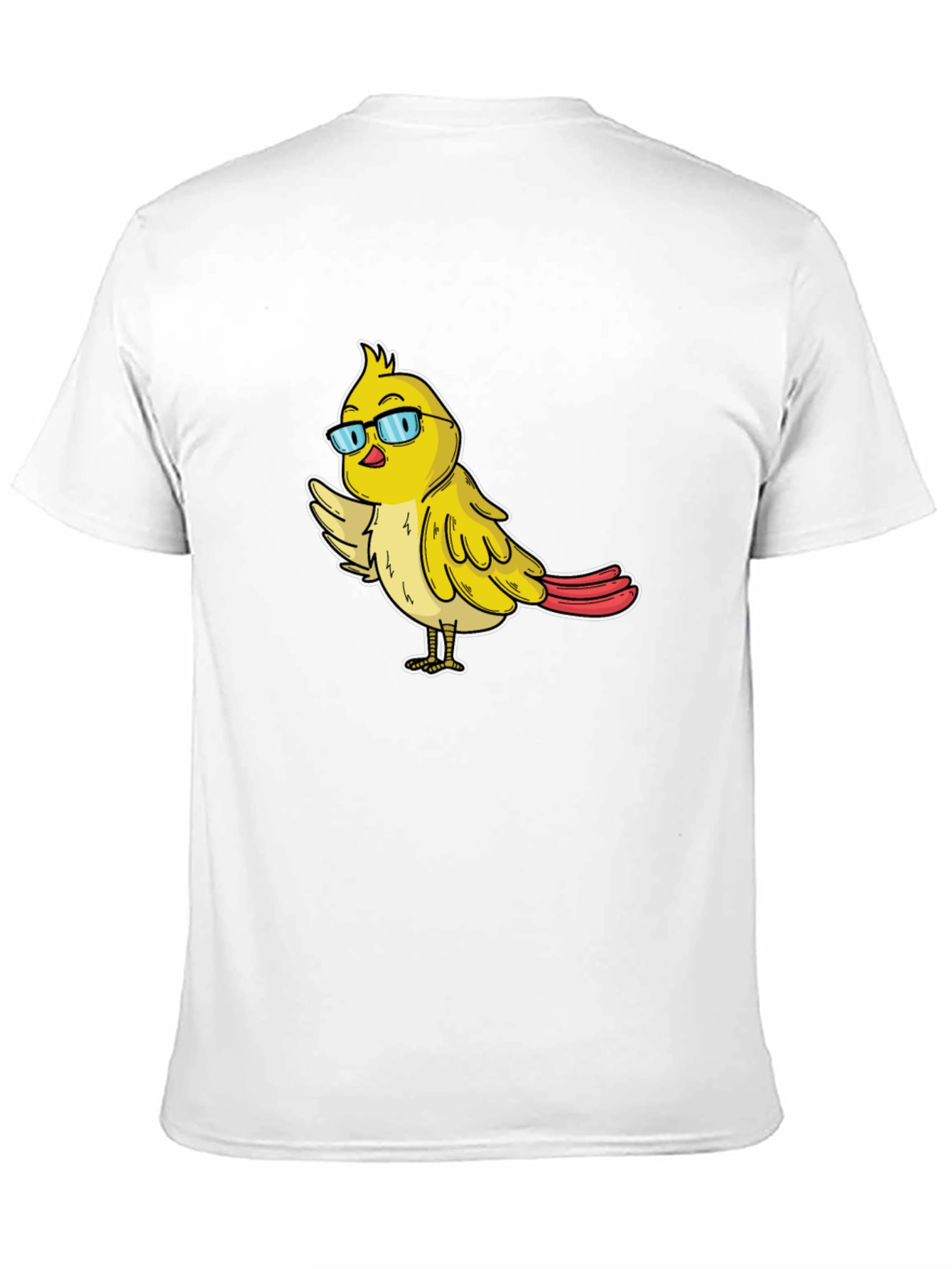Funny Bird with Glasses Graphic Tee