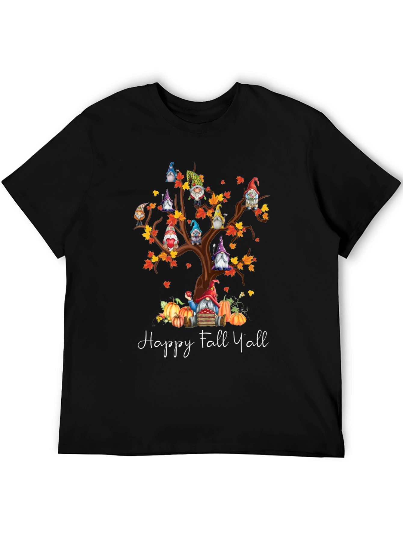 Happy Fall Yall Gnome Tree T-Shirt