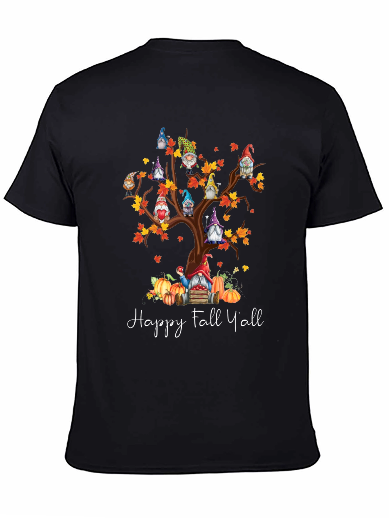 Happy Fall Yall Gnome Tree T-Shirt