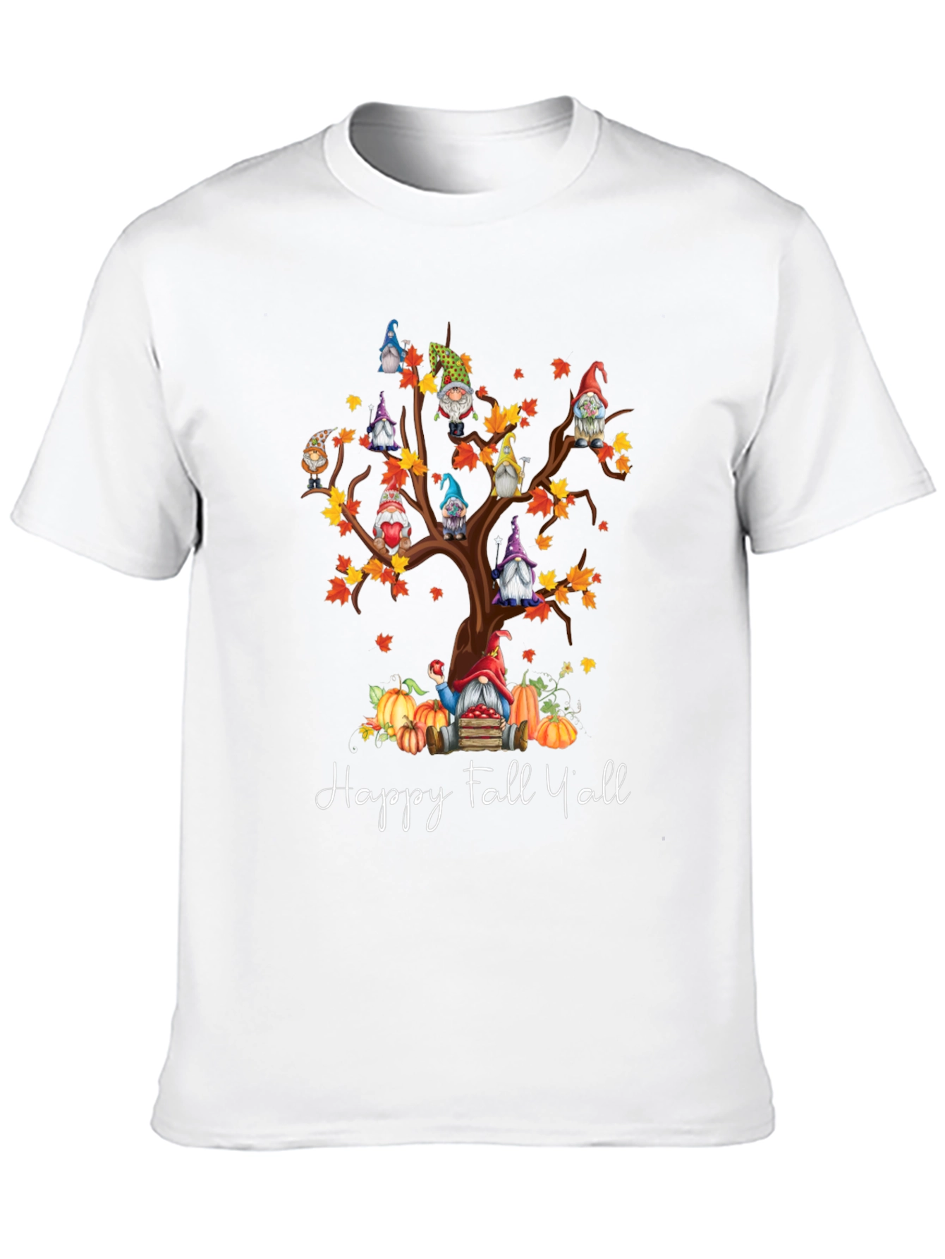 Happy Fall Yall Gnome Tree T-Shirt