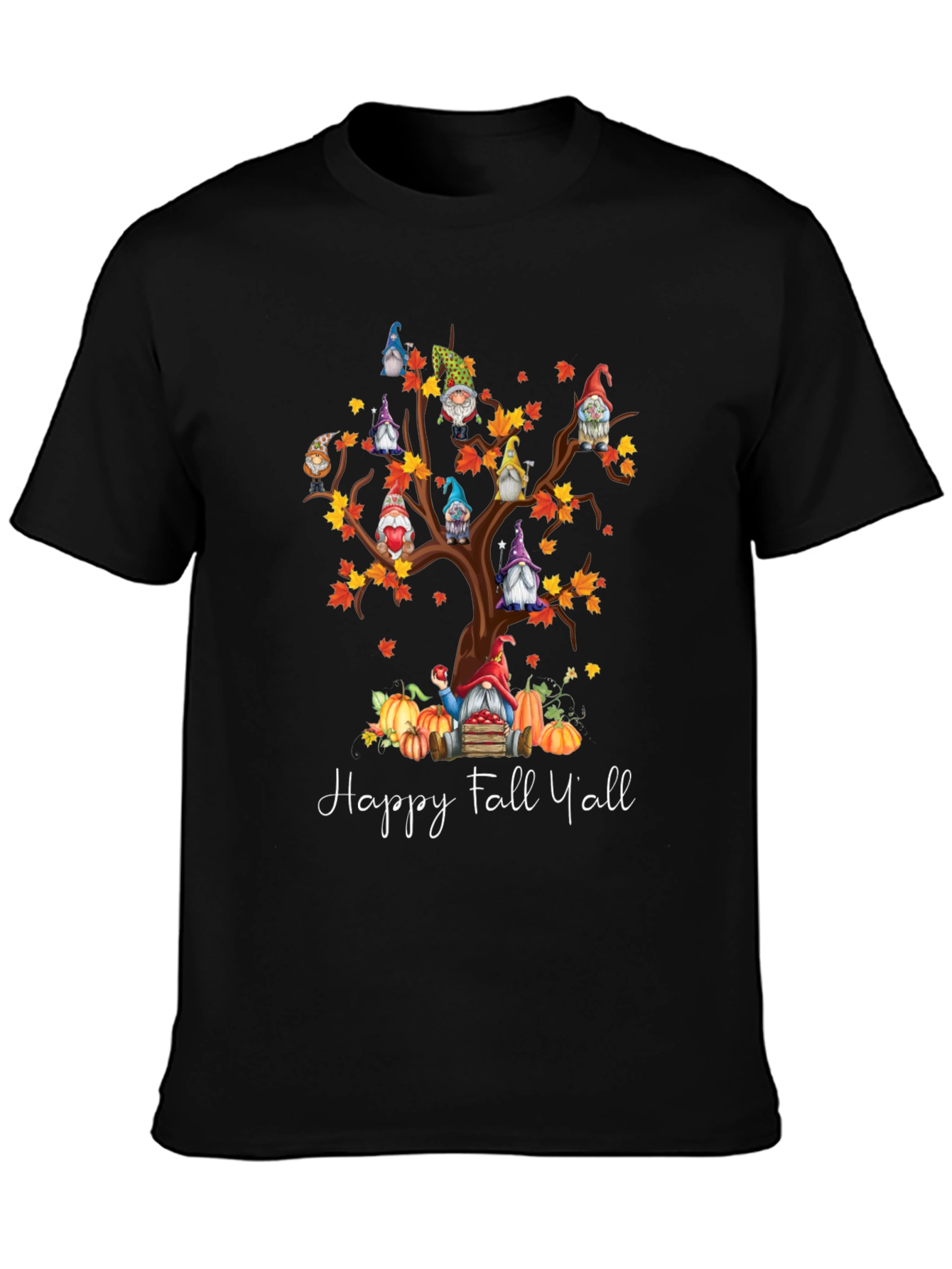 Happy Fall Yall Gnome Tree T-Shirt