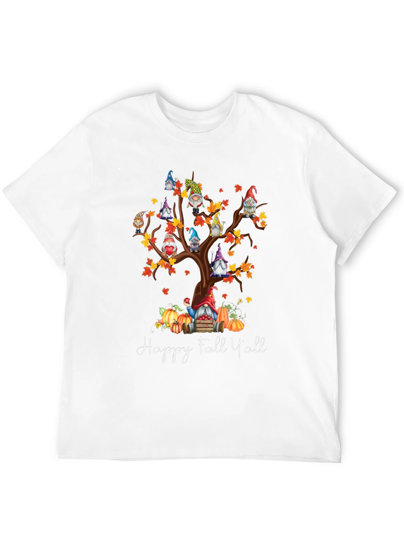 Happy Fall Yall Gnome Tree T-Shirt