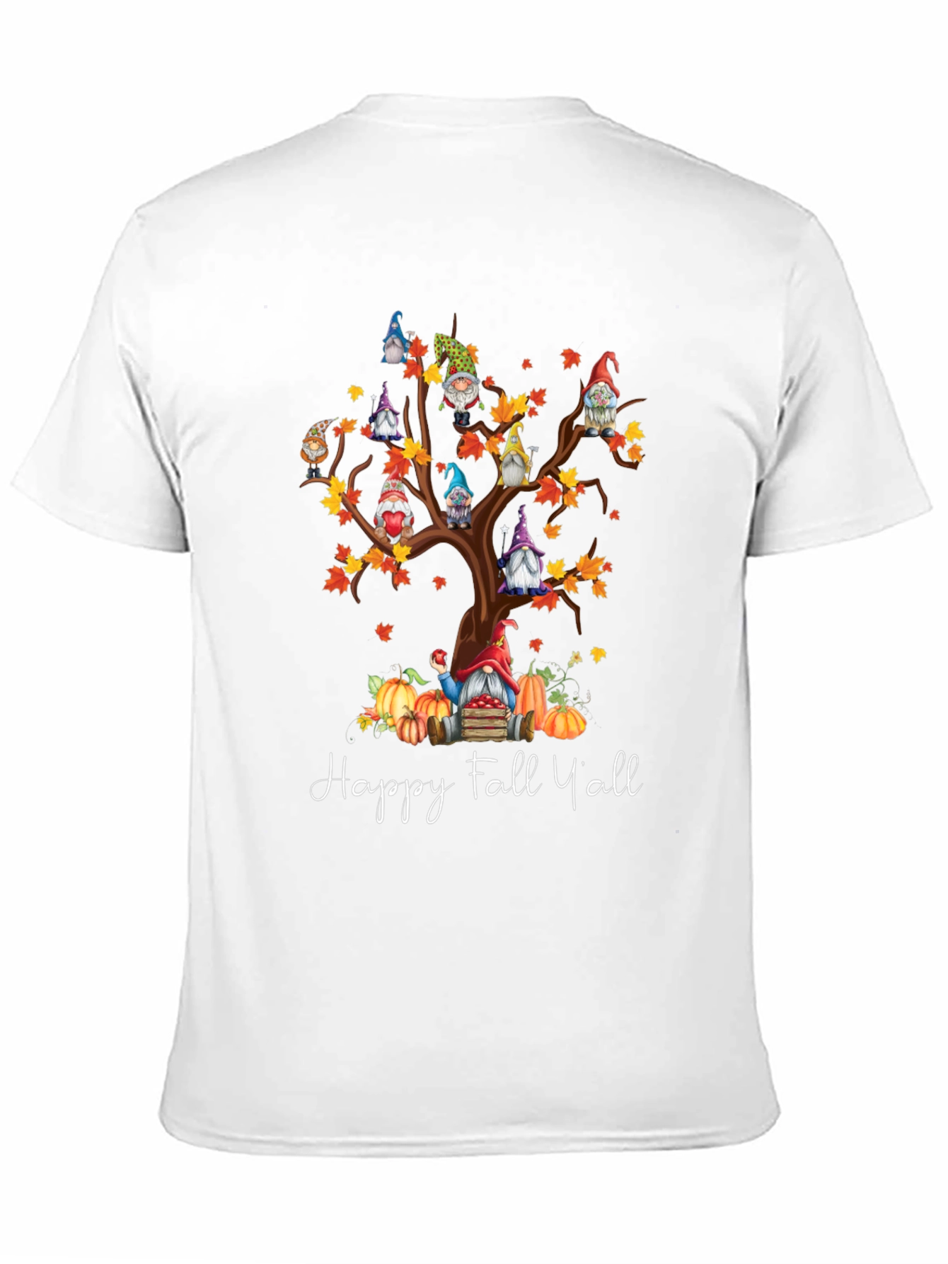 Happy Fall Yall Gnome Tree T-Shirt