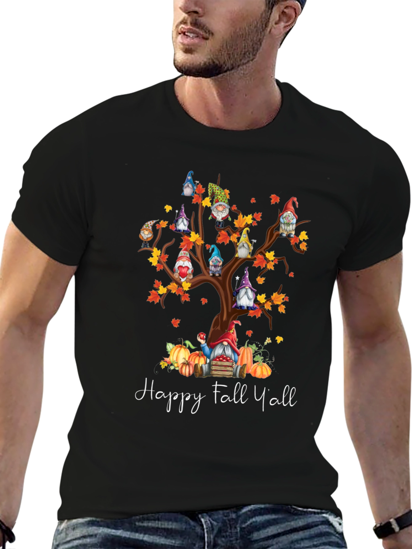 Happy Fall Yall Gnome Tree T-Shirt