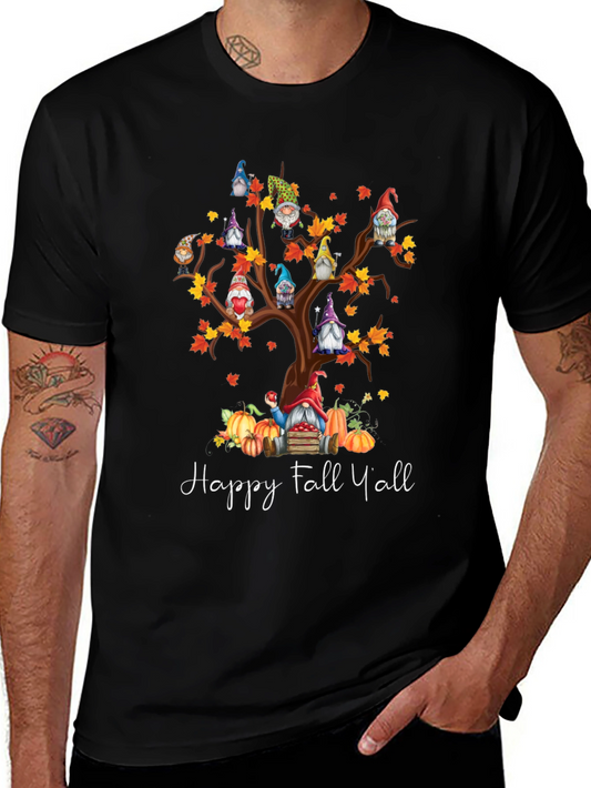 Happy Fall Yall Gnome Tree T-Shirt