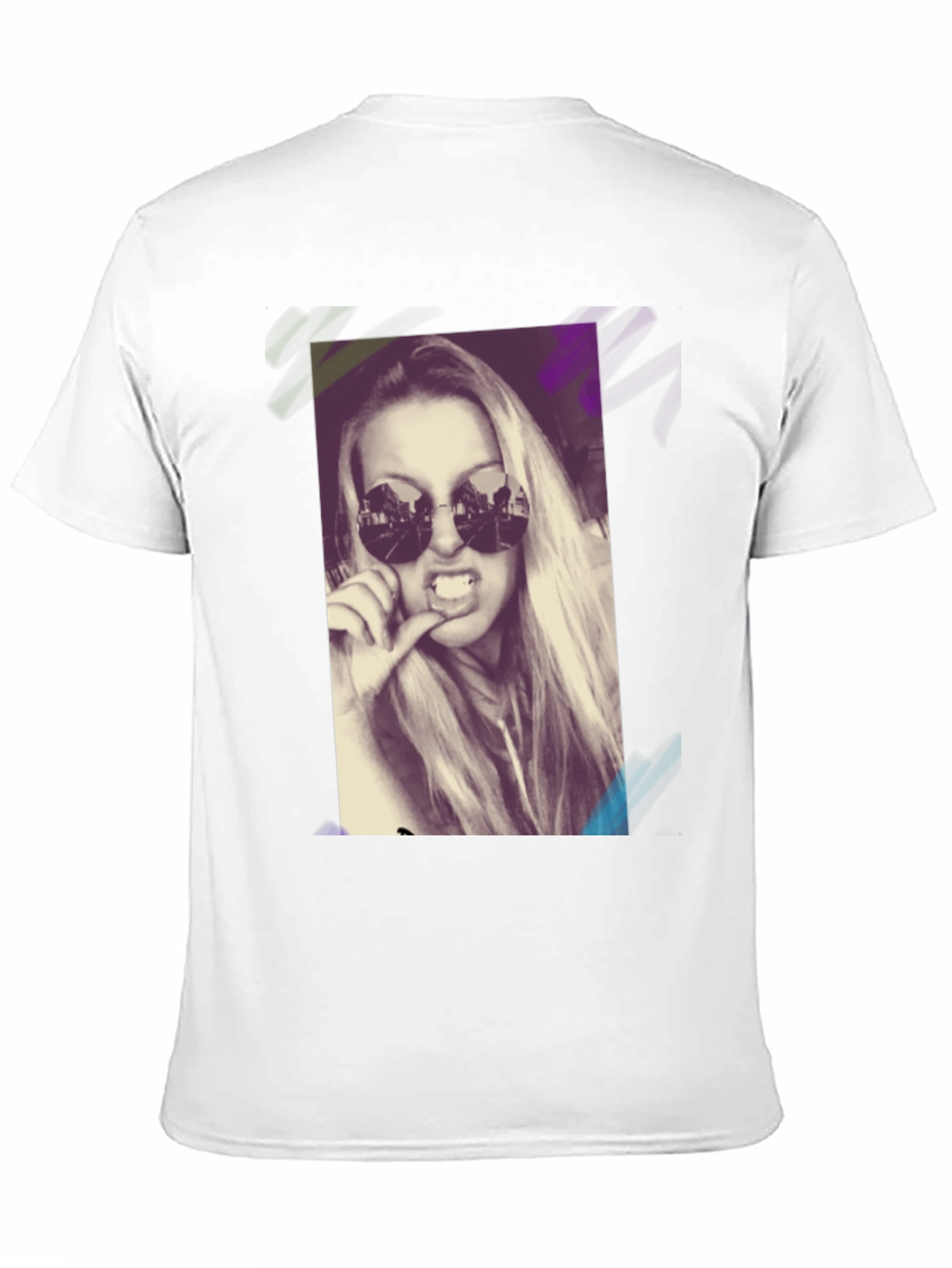 Cool Graphic Tee - Woman with Sunglasses Design