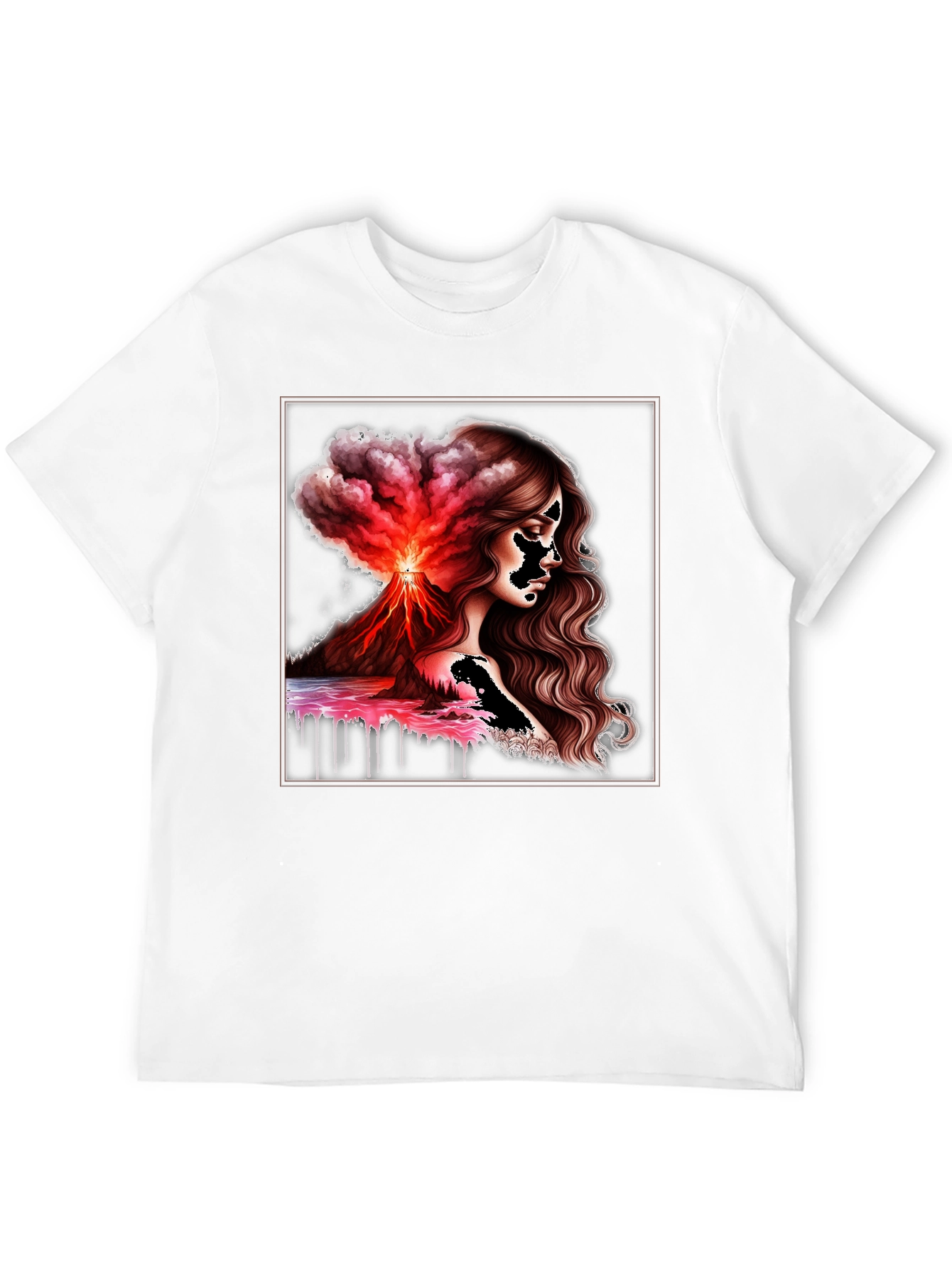 Volcanic Goddess Graphic Tee - Black