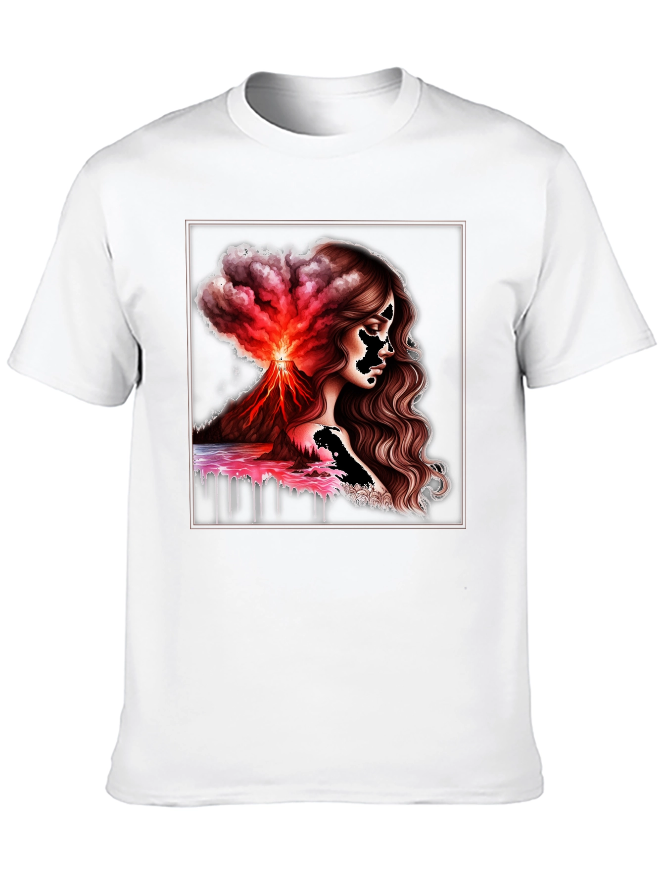 Volcanic Goddess Graphic Tee - Black