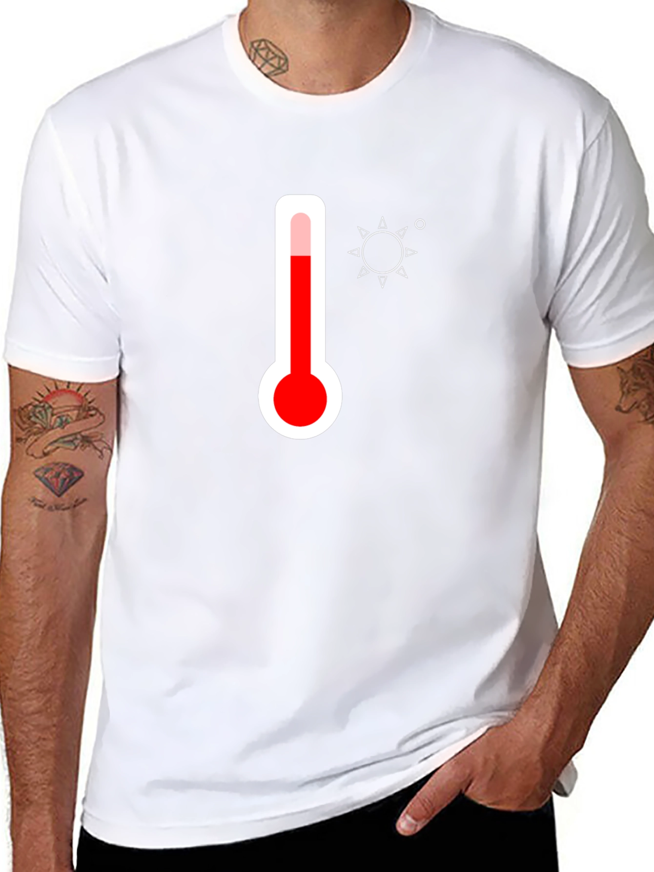 Hot Weather Thermometer Graphic Tee