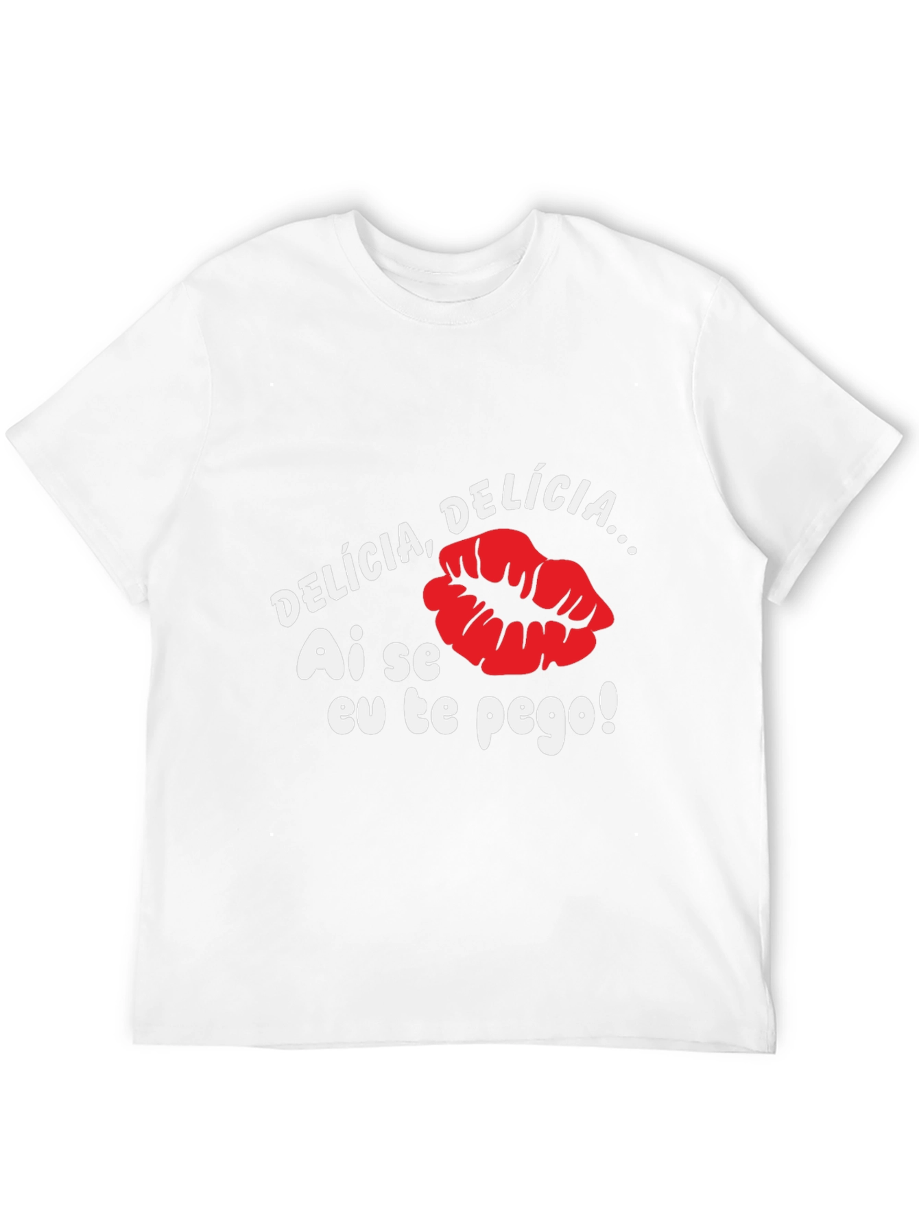 Delicia Lips Black T-Shirt