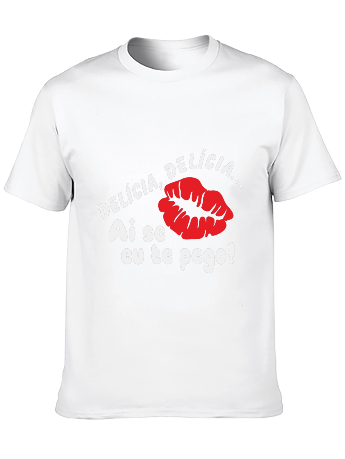 Delicia Lips Black T-Shirt