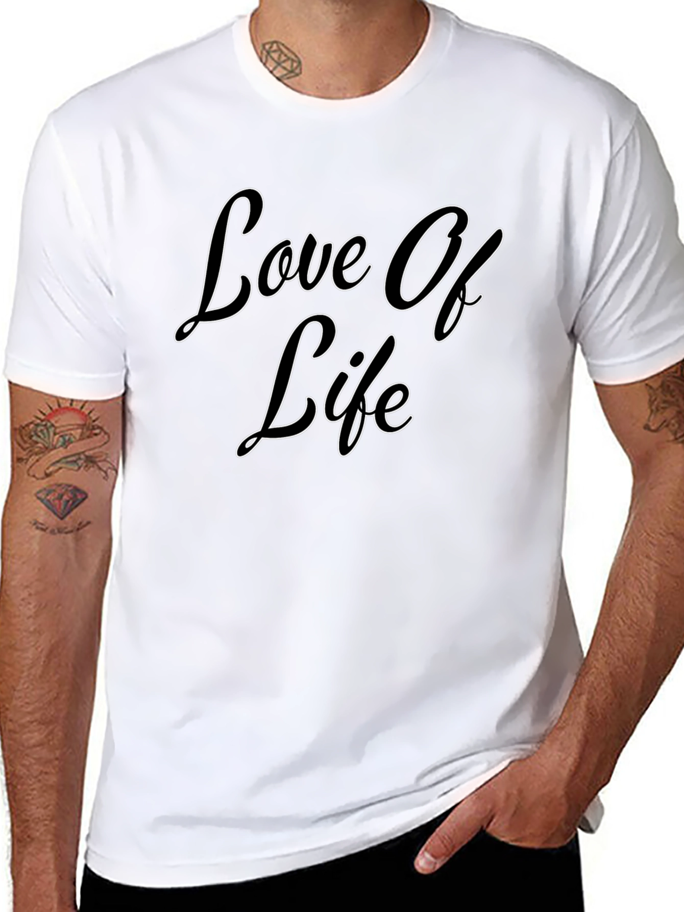 Love Of Life Black Graphic Tee