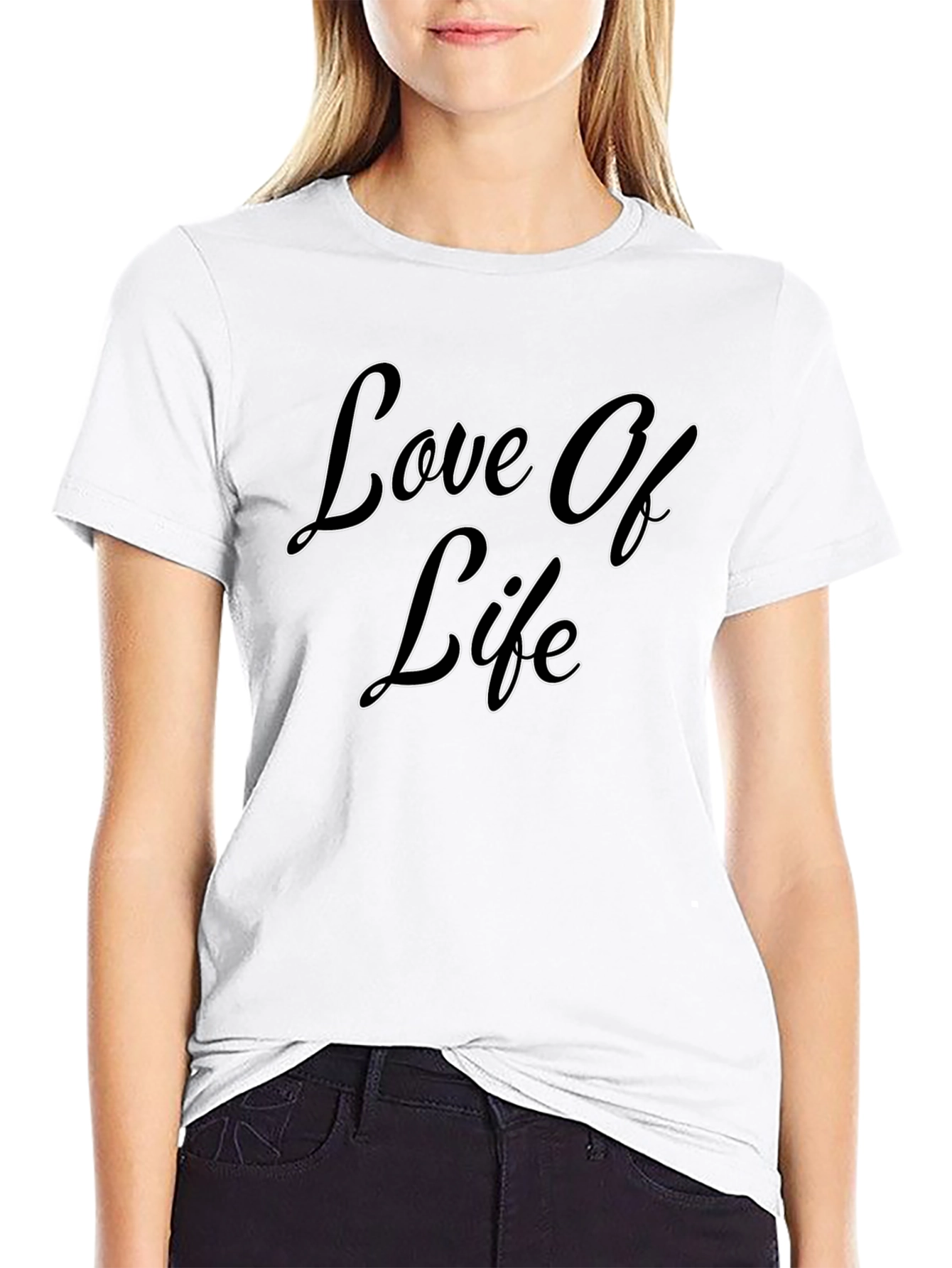 Love Of Life Black Graphic Tee